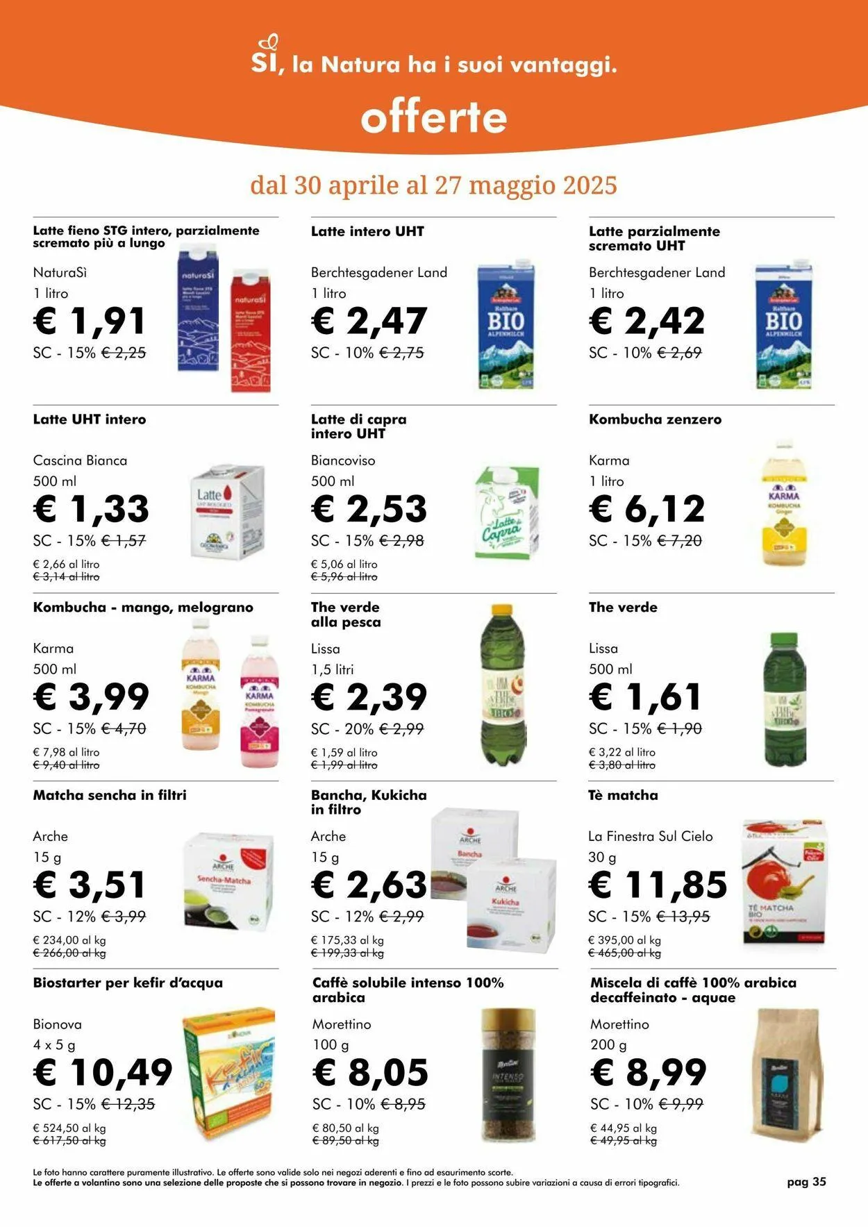 Natura Sì Volantino attuale da 27 maggio a 10 giugno di 2025 - Pagina del volantino 35