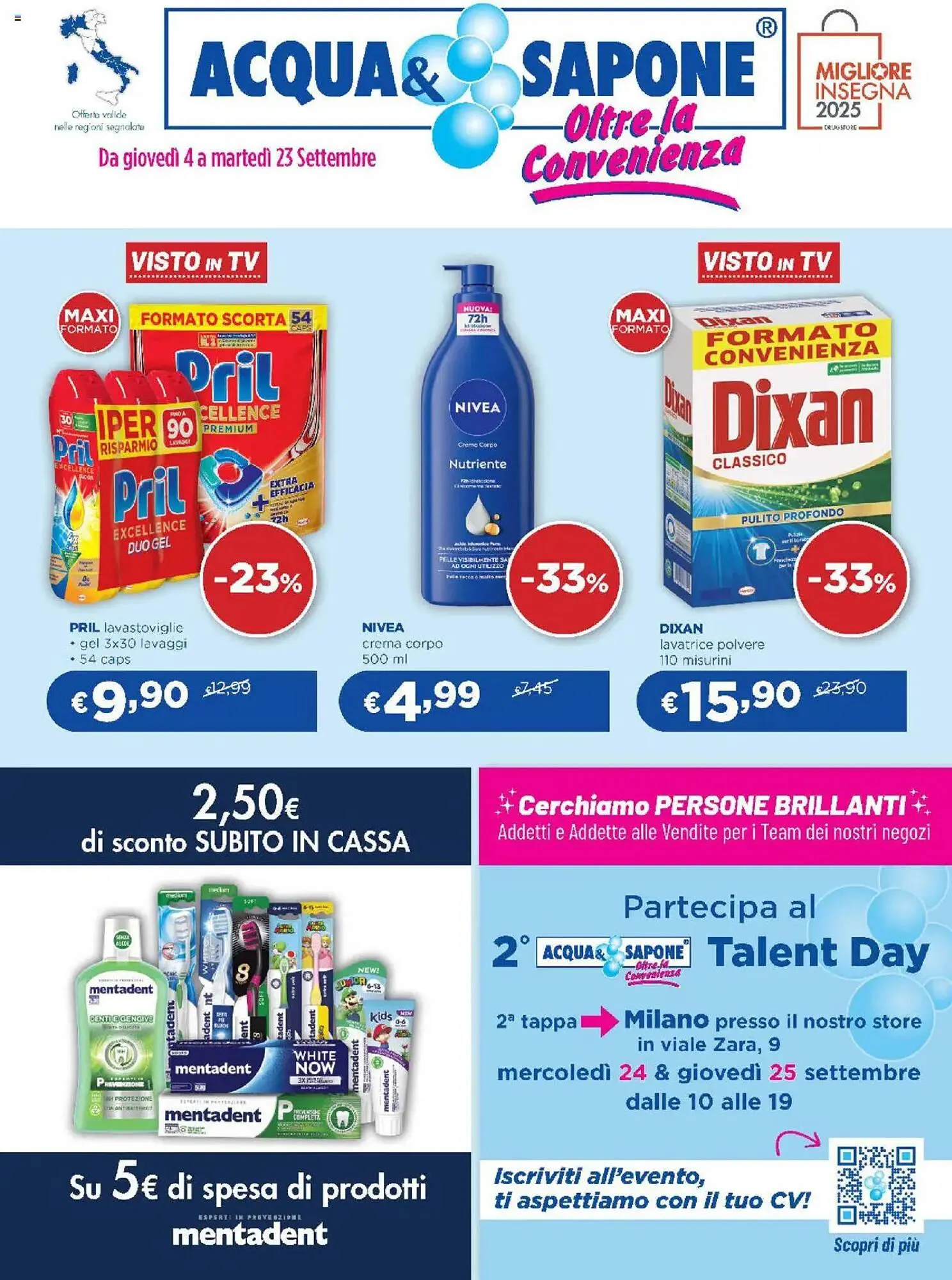 Volantino Acqua & Sapone da 4 settembre a 23 settembre di 2025 - Pagina del volantino 1