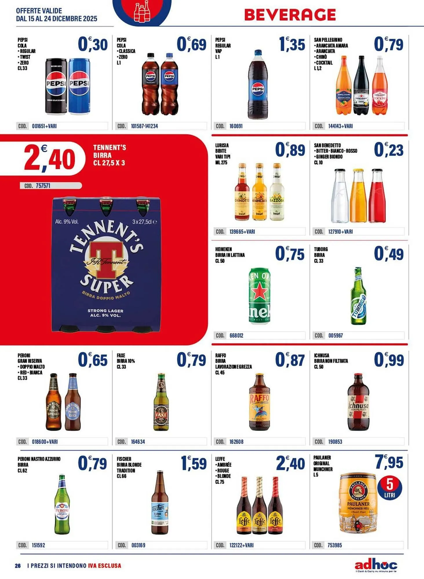 Volantino Adhoc da 15 dicembre a 24 dicembre di 2025 - Pagina del volantino 26