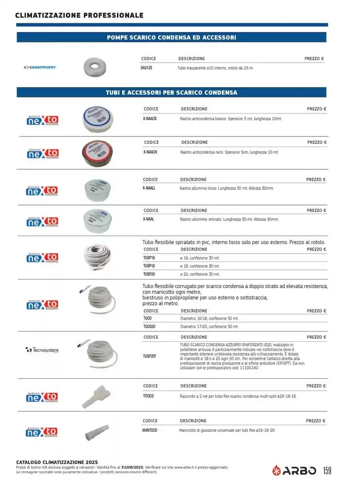 Catalogo Climatizzazione 2025 da 1 gennaio a 31 dicembre di 2025 - Pagina del volantino 149