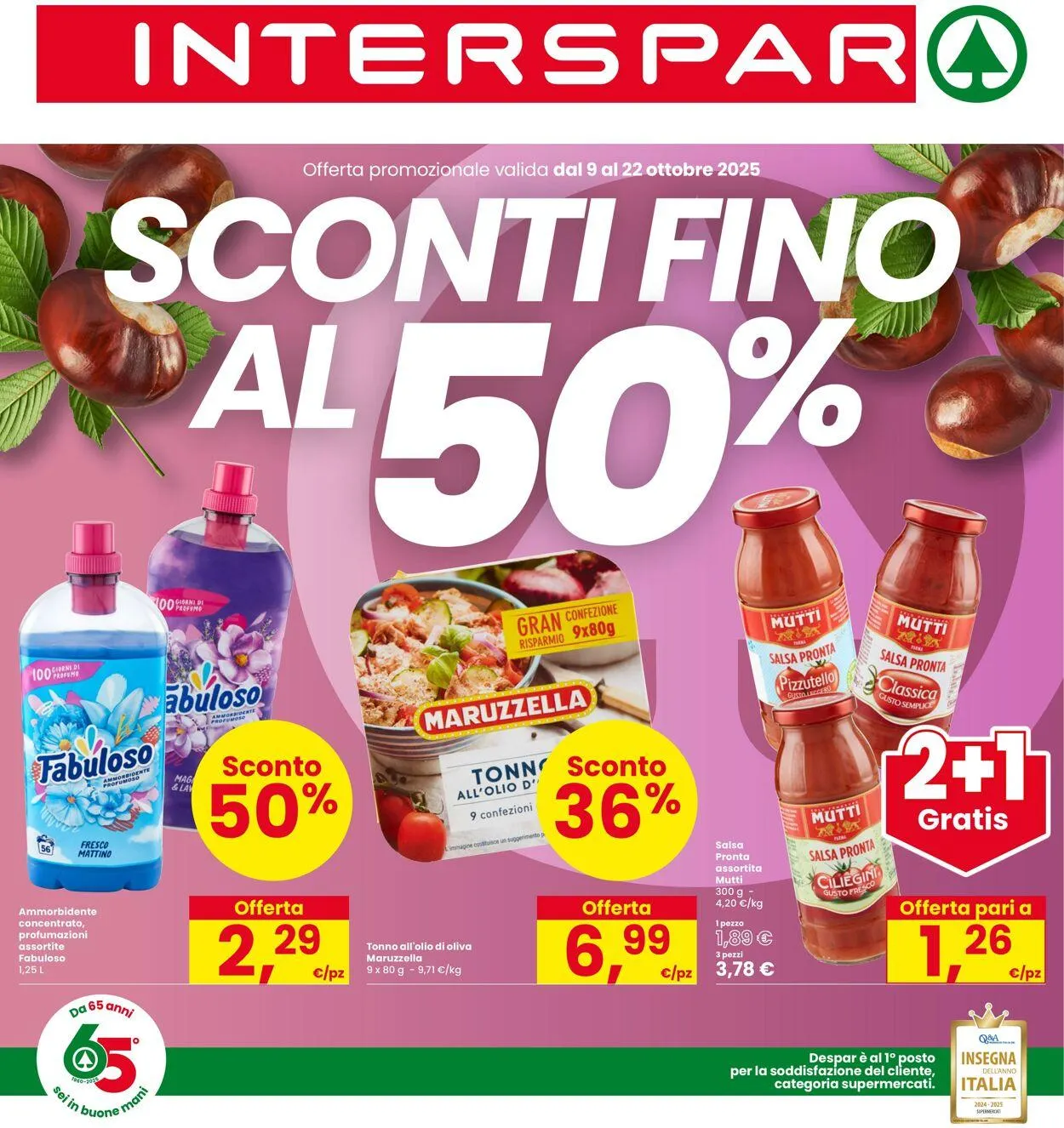Interspar Volantino attuale da 9 ottobre a 22 ottobre di 2025 - Pagina del volantino 1