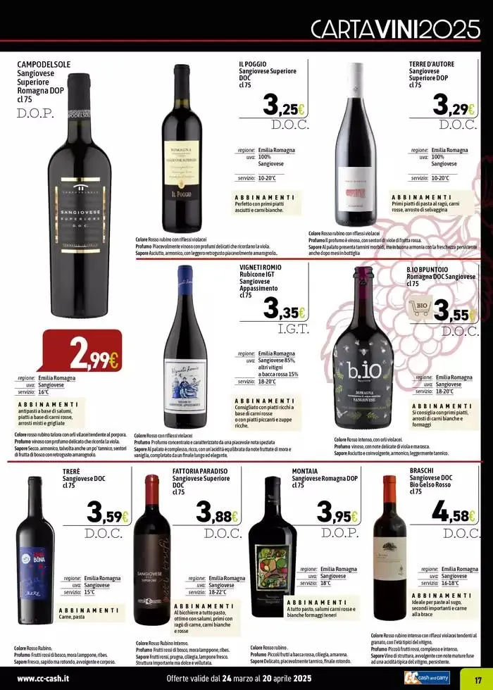 CARTA VINI 2025 da 24 marzo a 20 aprile di 2025 - Pagina del volantino 17