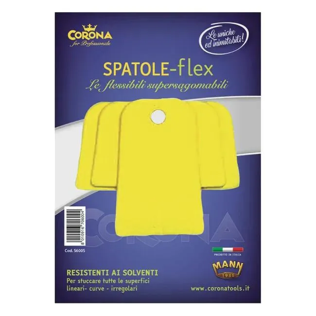 Set di spatole flessibile in plastica per applicare Flex 6-10-12 cm , 3 pezzi