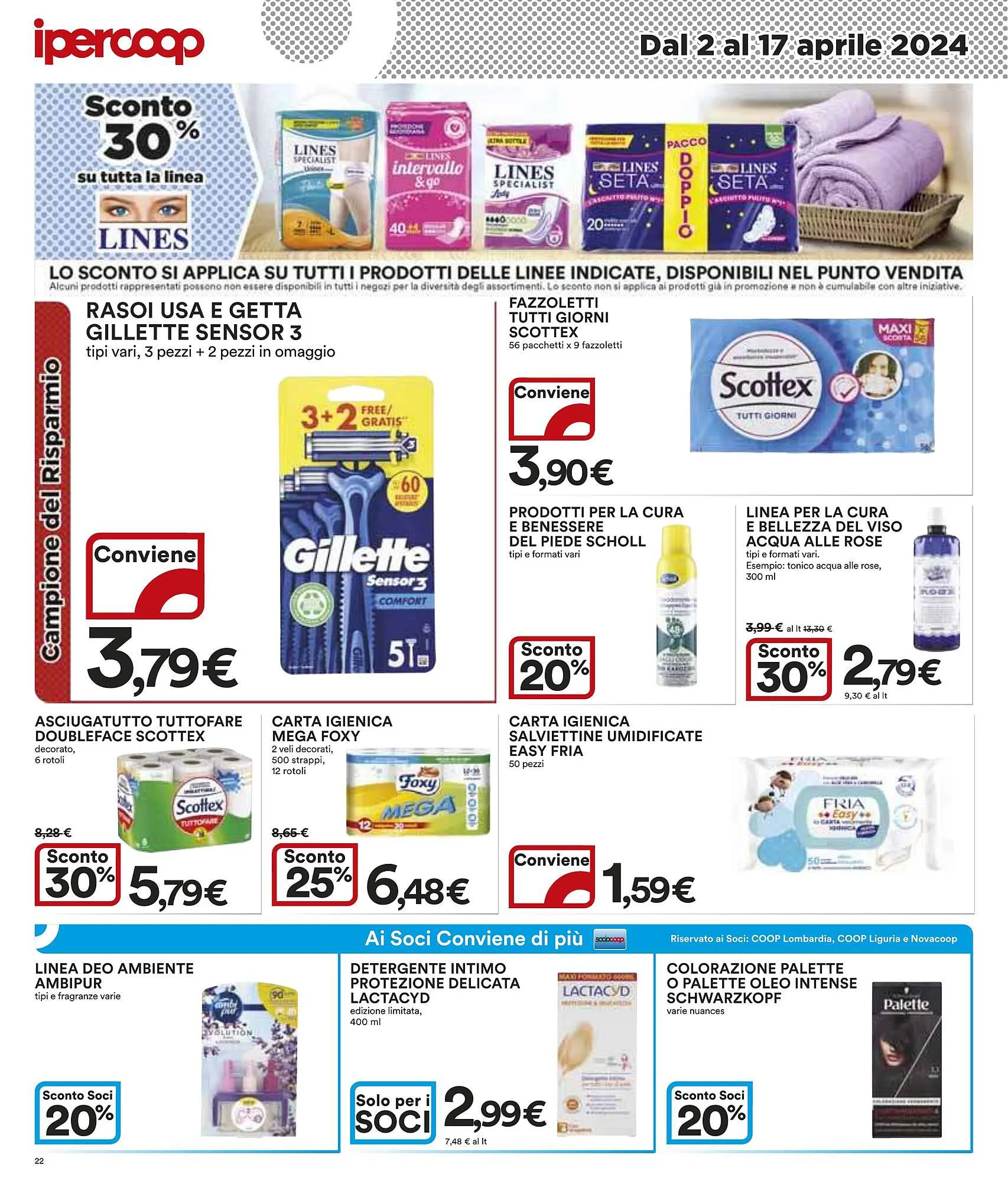 Volantino Ipercoop da 2 aprile a 17 aprile di 2024 - Pagina del volantino 22