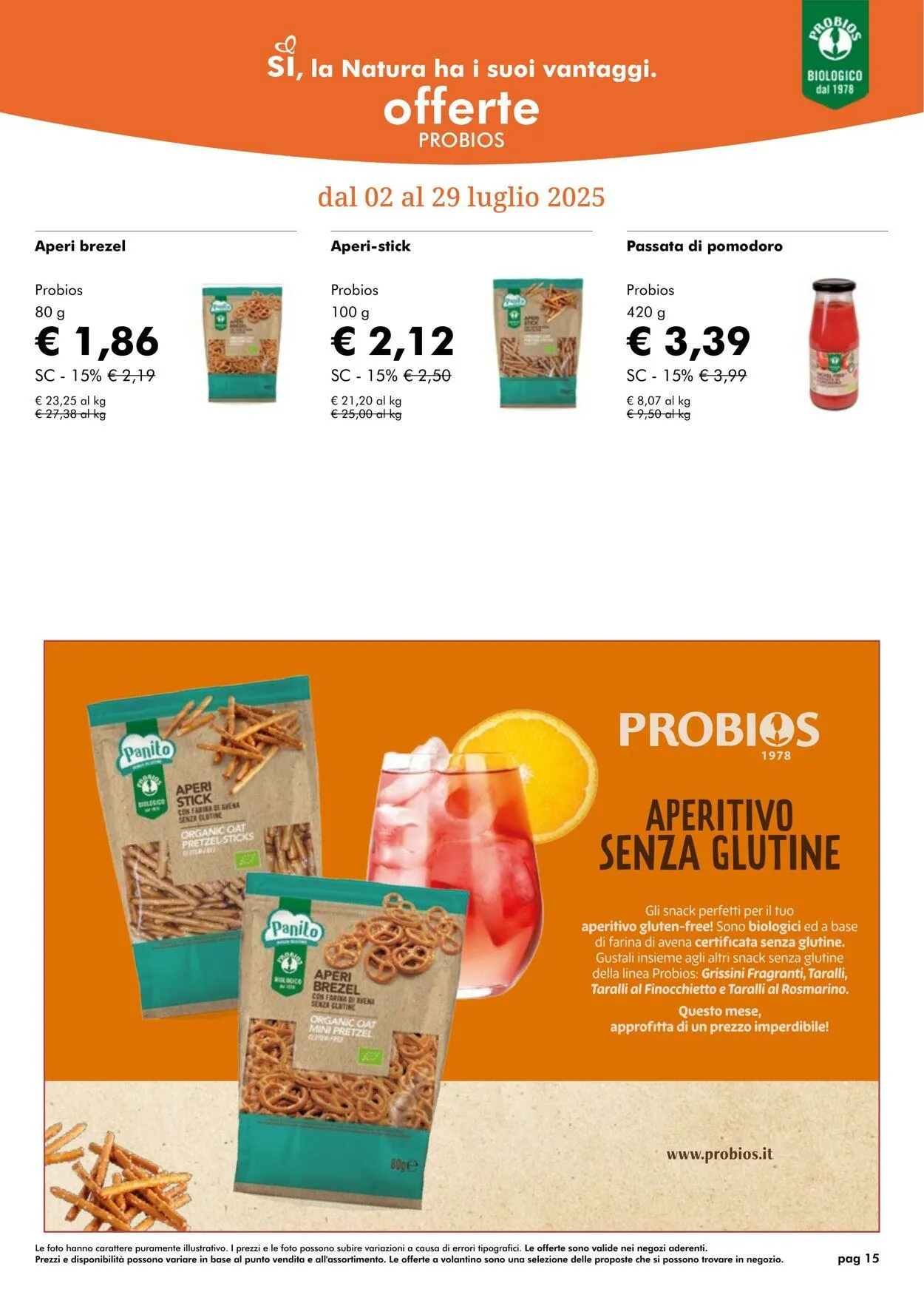 Natura Sì Volantino attuale da 1 luglio a 31 luglio di 2025 - Pagina del volantino 15