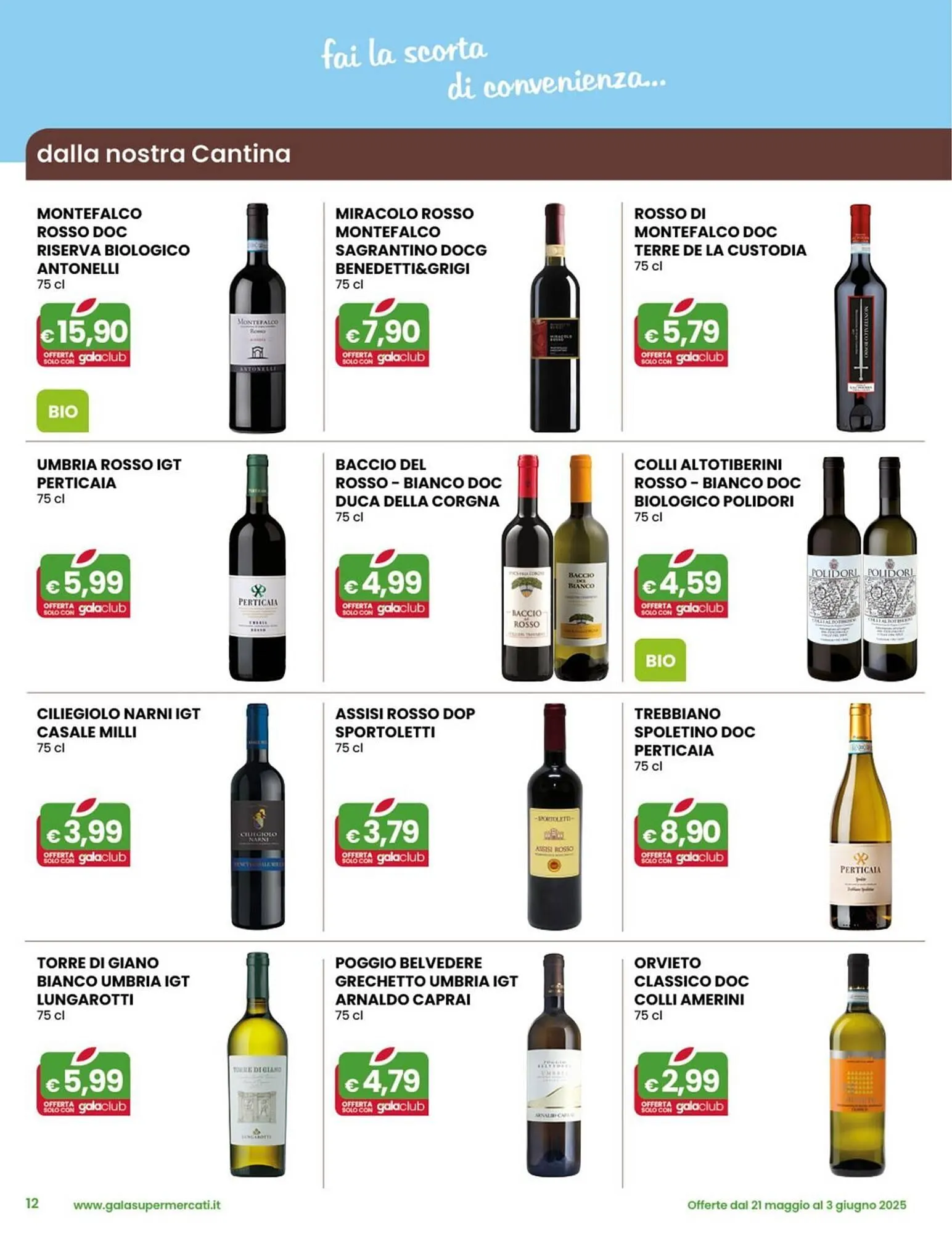 Volantino Gala Supermercati da 21 maggio a 3 giugno di 2025 - Pagina del volantino 12