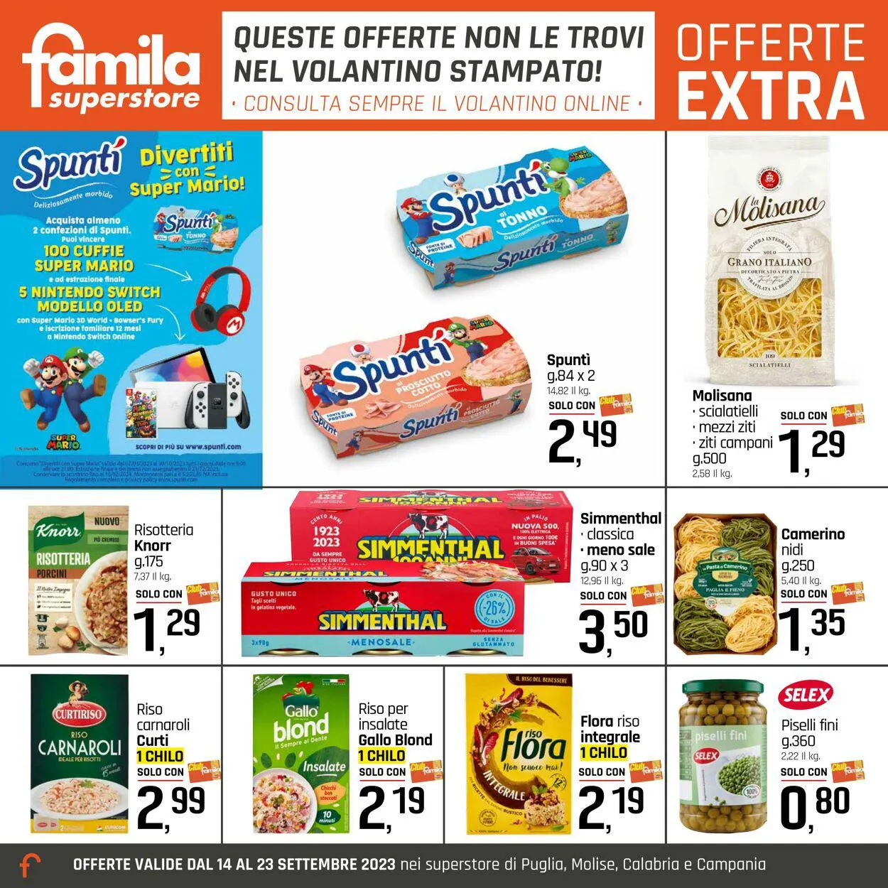 Famila Volantino attuale da 14 settembre a 23 settembre di 2023 - Pagina del volantino 23