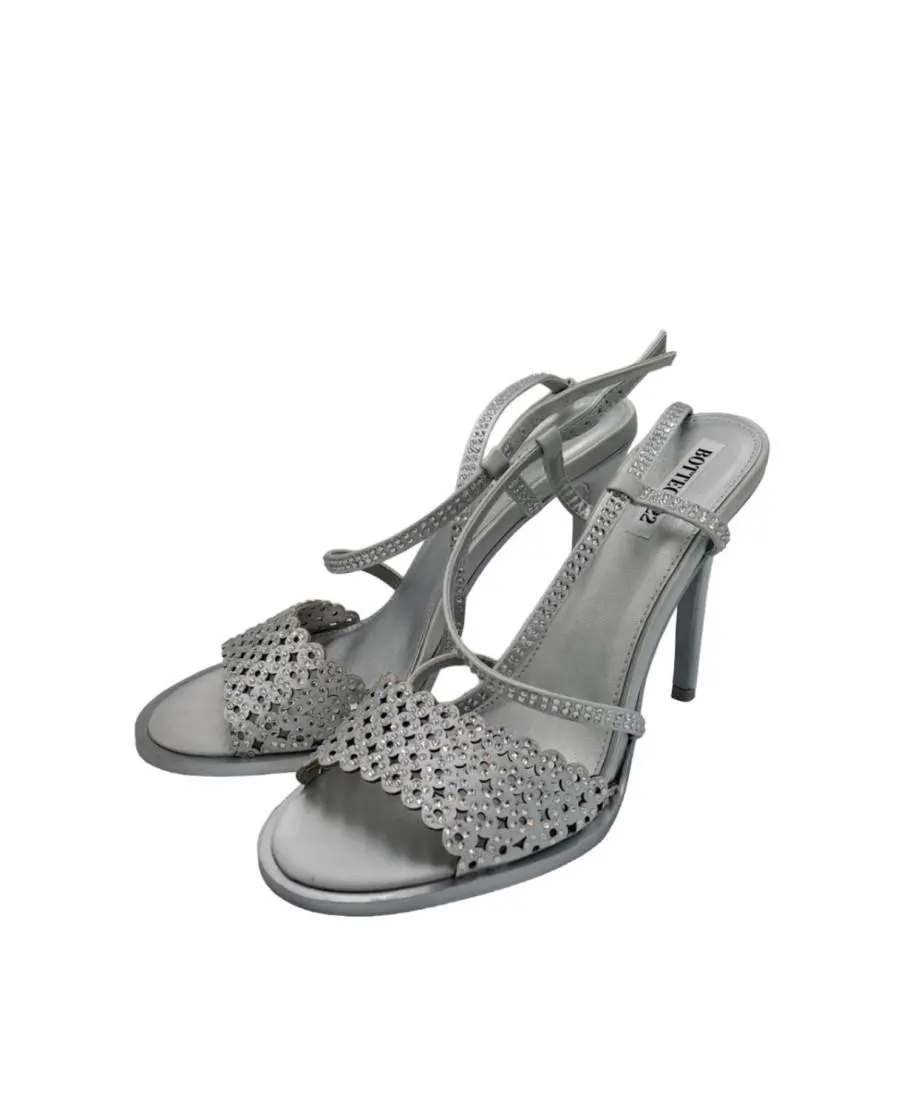 Sandali tacco alto silver