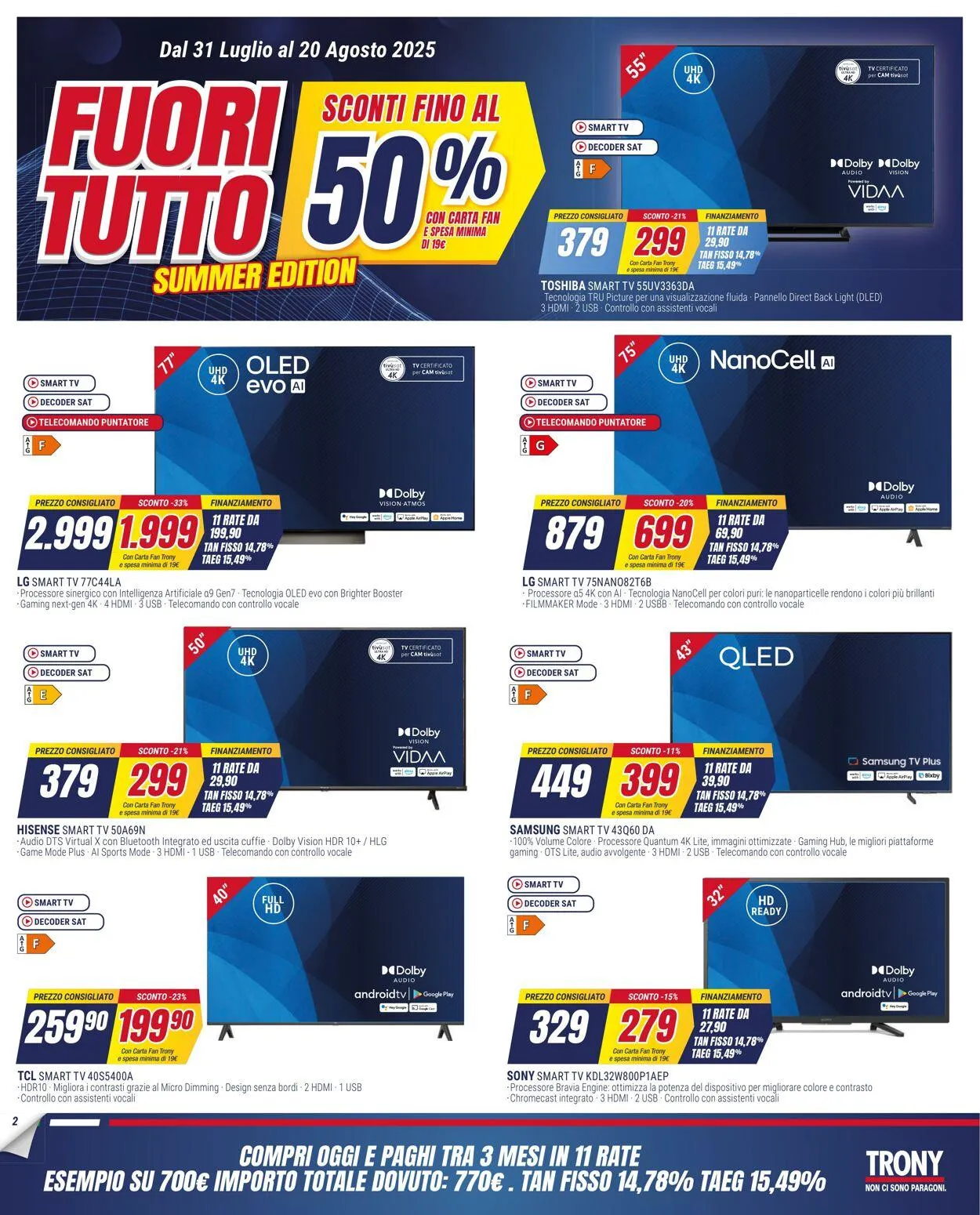 Trony Volantino attuale da 31 luglio a 20 agosto di 2025 - Pagina del volantino 2