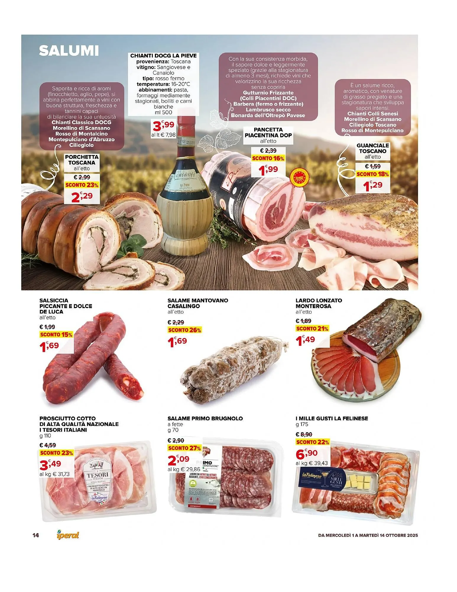 Volantino Iperal da 1 ottobre a 14 ottobre di 2025 - Pagina del volantino 14