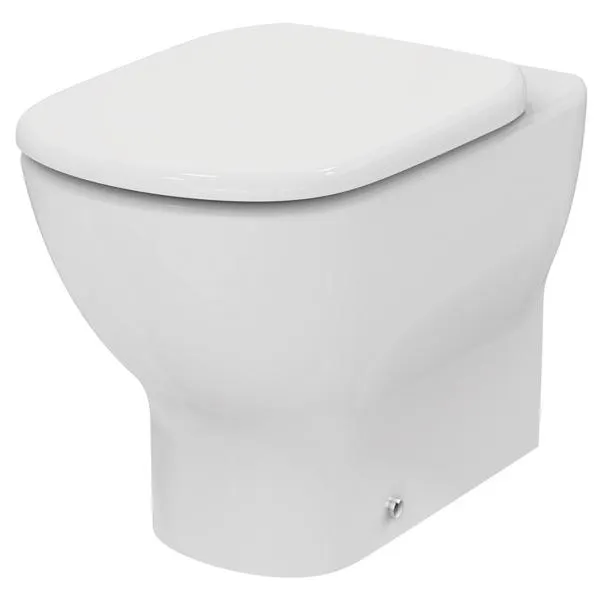 Vaso con sedile ideal standard idealmood filo muro scarico traslato in ceramica bianca