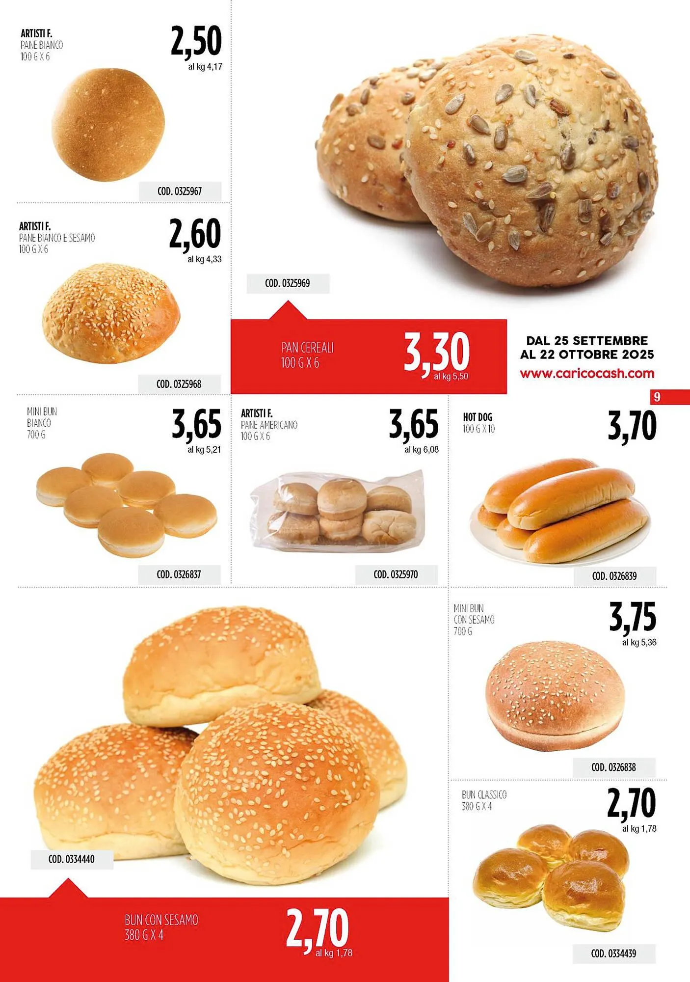 Volantino Carico Cash & Carry da 25 settembre a 22 ottobre di 2025 - Pagina del volantino 9
