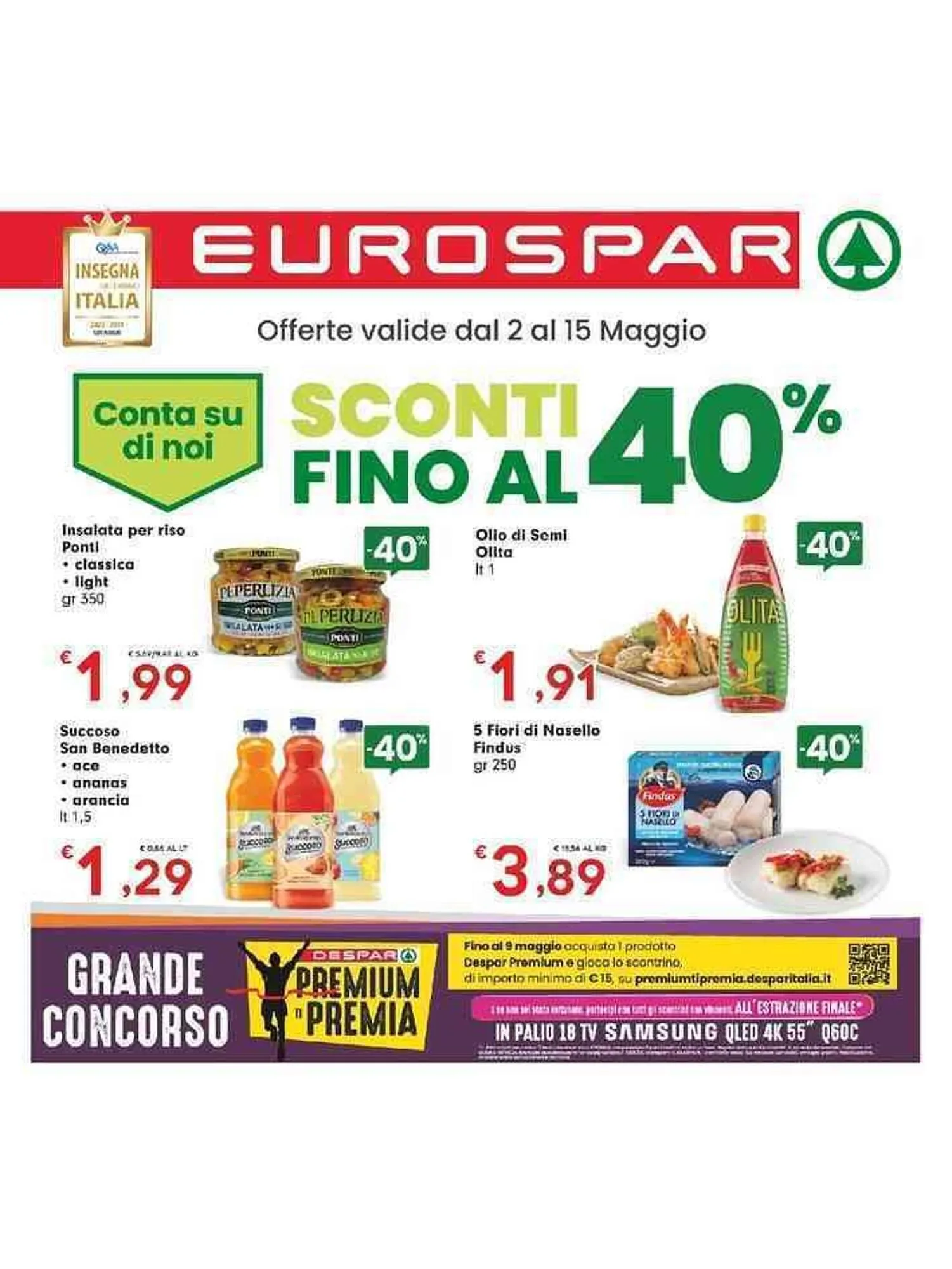 Volantino Eurospar da 2 maggio a 15 maggio di 2024 - Pagina del volantino 1