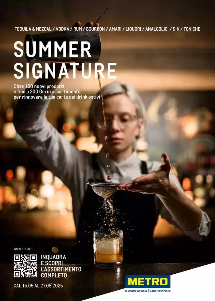 METRO SPIRITS ESTATE 2025 da 9 maggio a 27 agosto di 2025 - Pagina del volantino 1