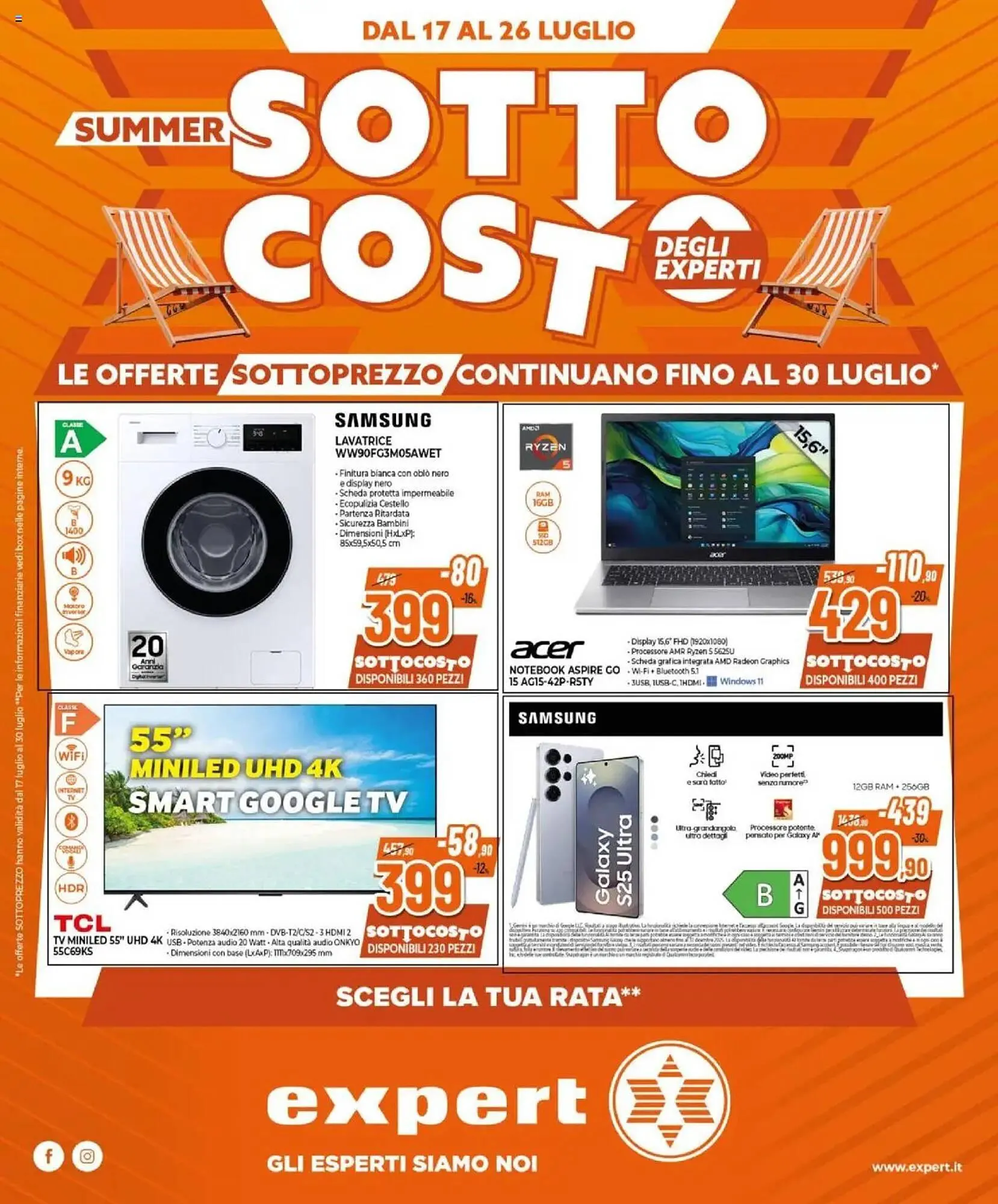 Volantino Expert da 17 luglio a 30 luglio di 2025 - Pagina del volantino 1