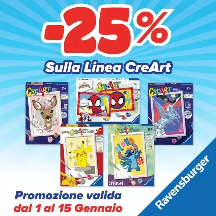 Promozione valida dal 1 al 15 Gennaio - 1