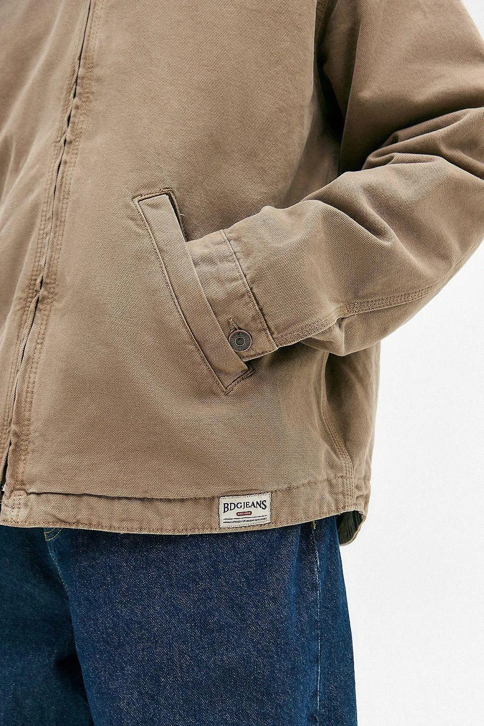 BDG Rex Felpa con Cappuccio da Skate in Tela Cammello