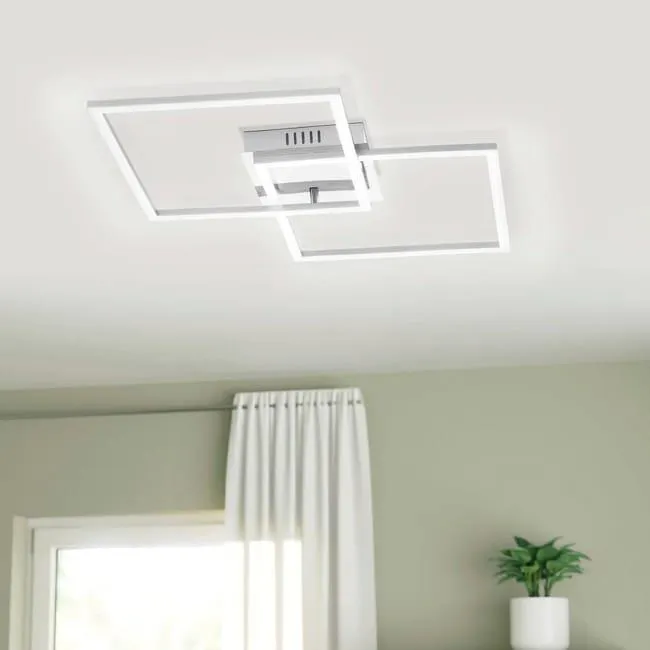 Plafoniera LED Palmaves 1 bianco IP20 cct da bianco caldo a bianco freddo con regolazione di temperatura EGLO