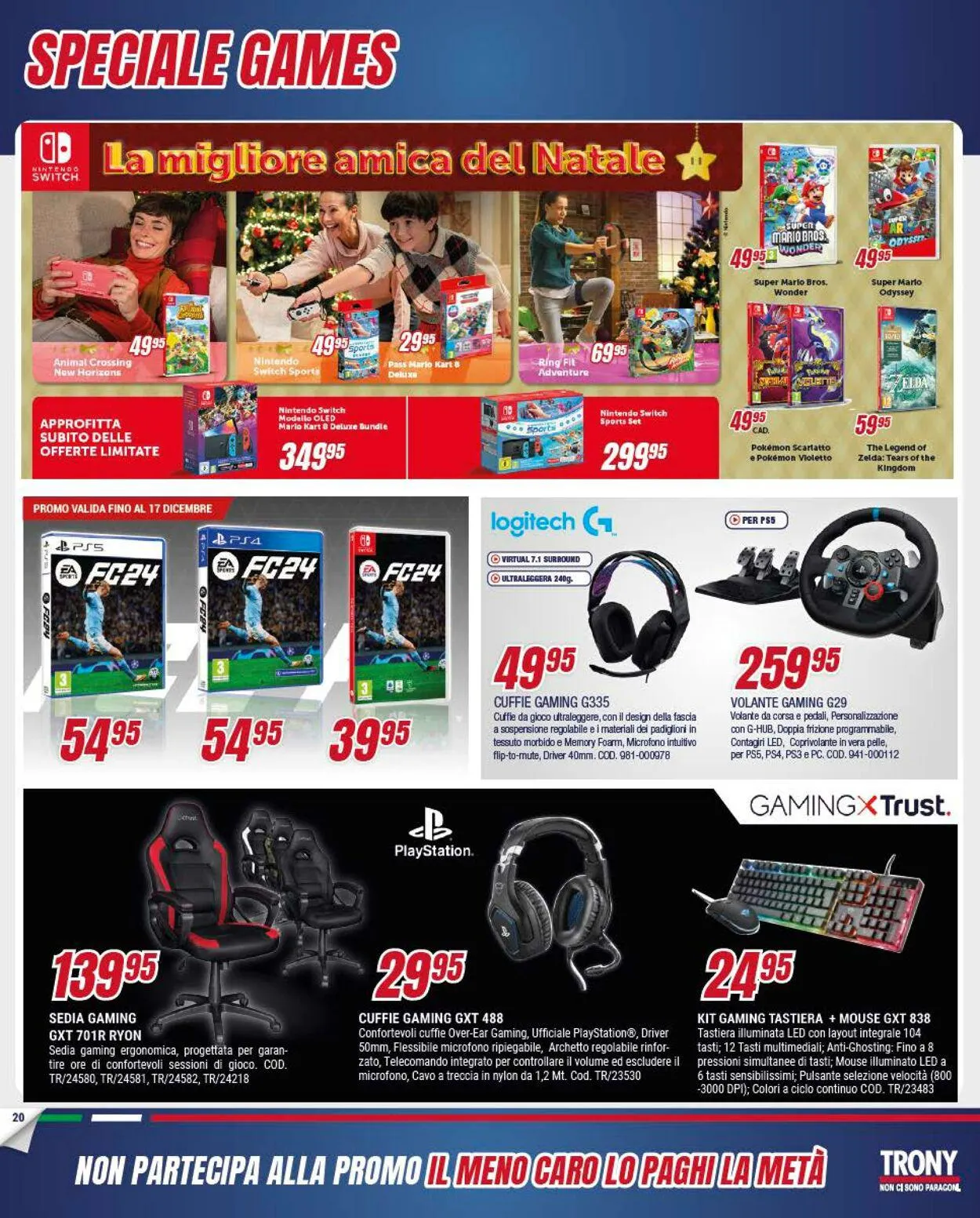 Trony - Palermo Volantino attuale da 30 novembre a 24 dicembre di 2023 - Pagina del volantino 20