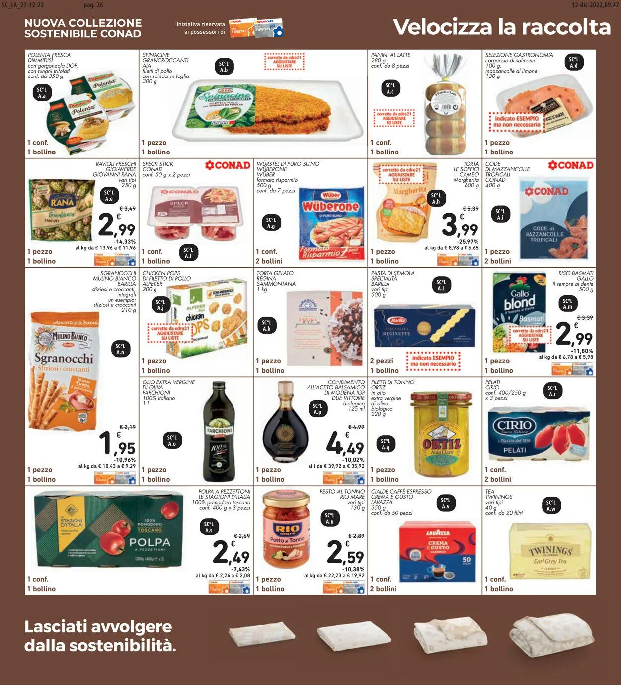 Conad Volantino attuale da 22 gennaio a 6 gennaio di 2025 - Pagina del volantino 26