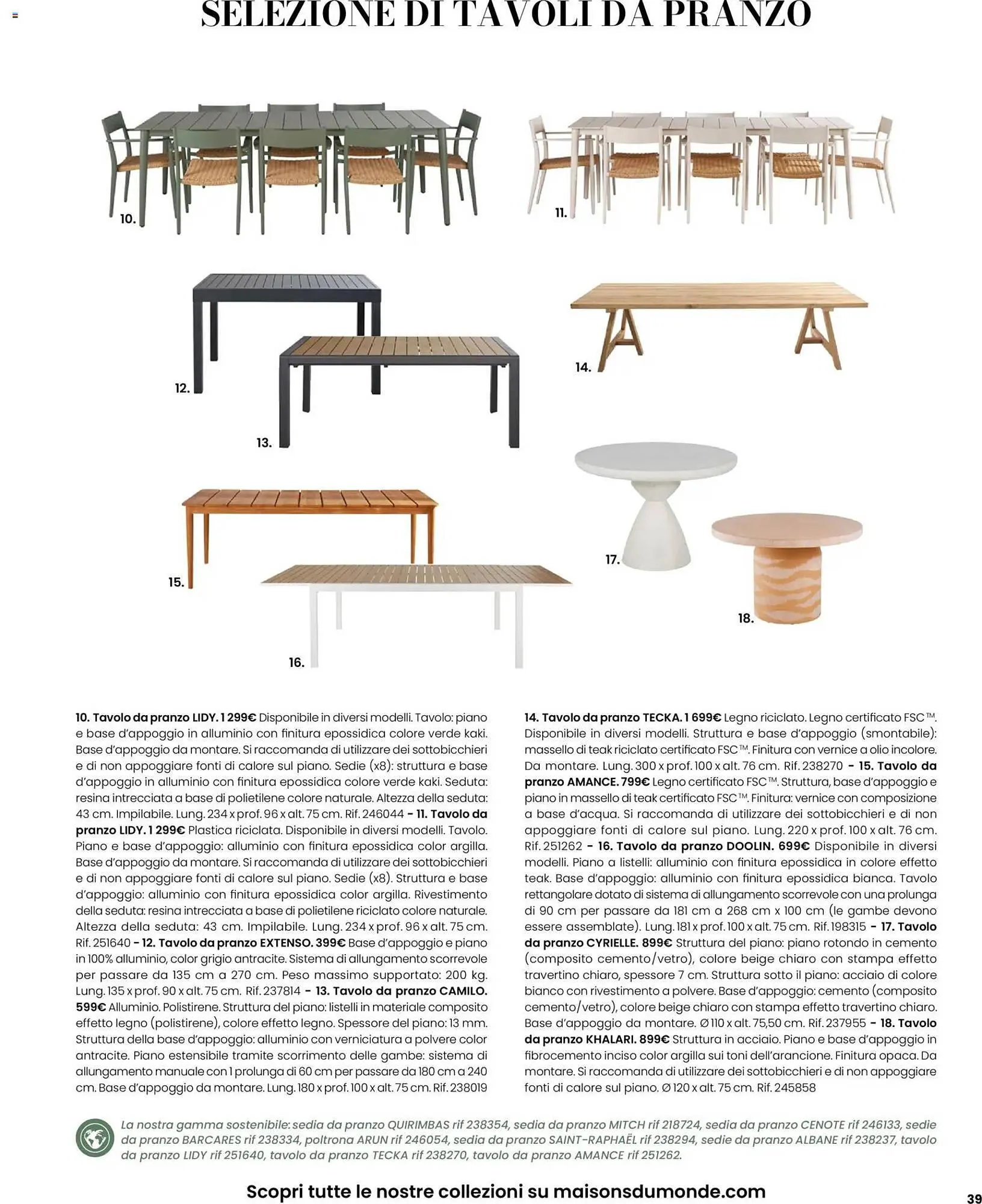 Volantino Maisons du Monde da 12 marzo a 30 settembre di 2026 - Pagina del volantino 39