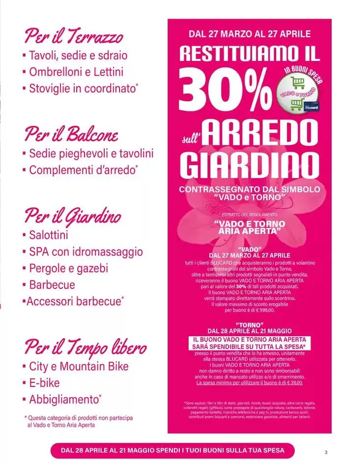 Vado e Torno Aria Aperta da 27 marzo a 27 aprile di 2025 - Pagina del volantino 3