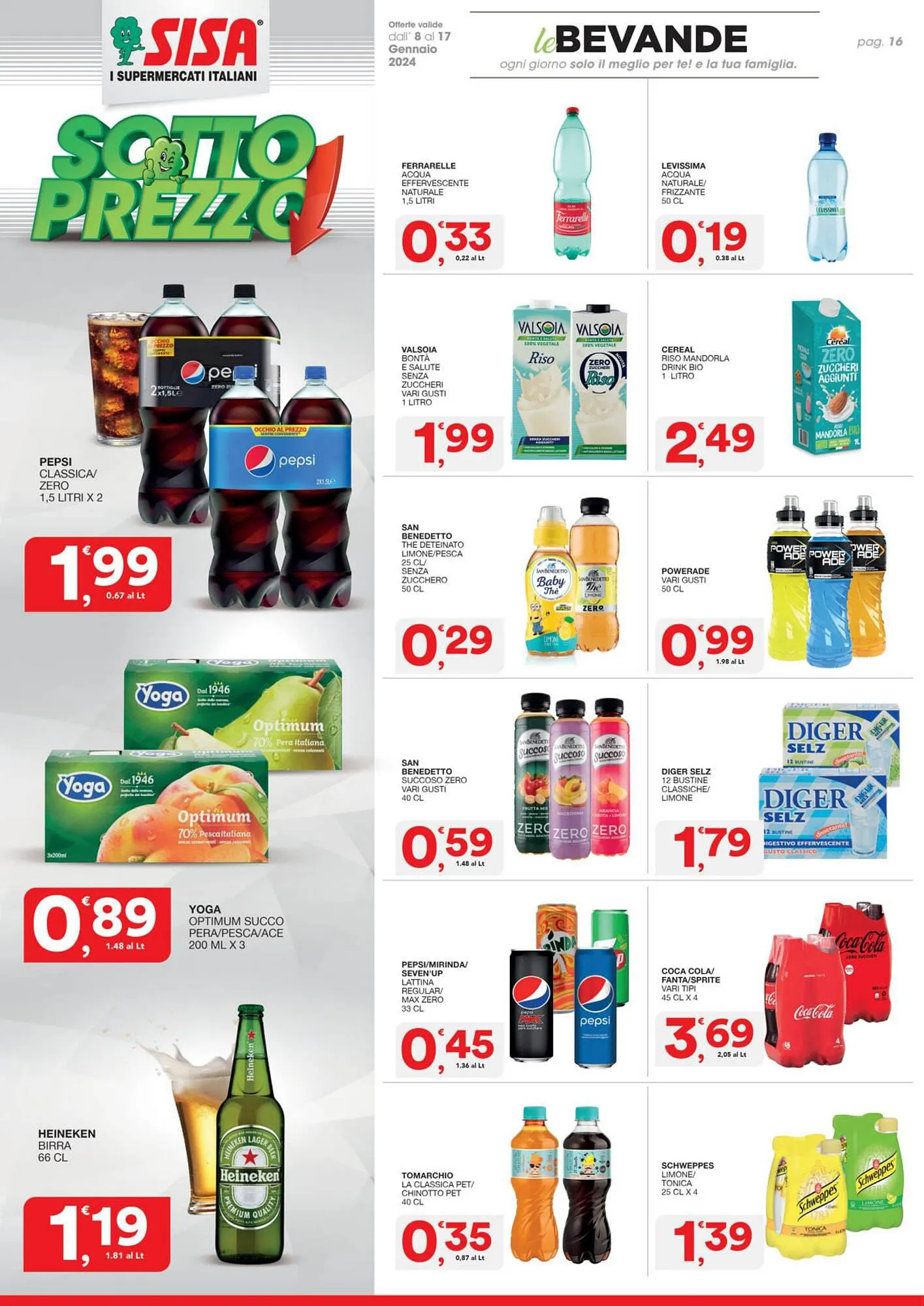 Volantino Sisa da 8 gennaio a 17 gennaio di 2024 - Pagina del volantino 16