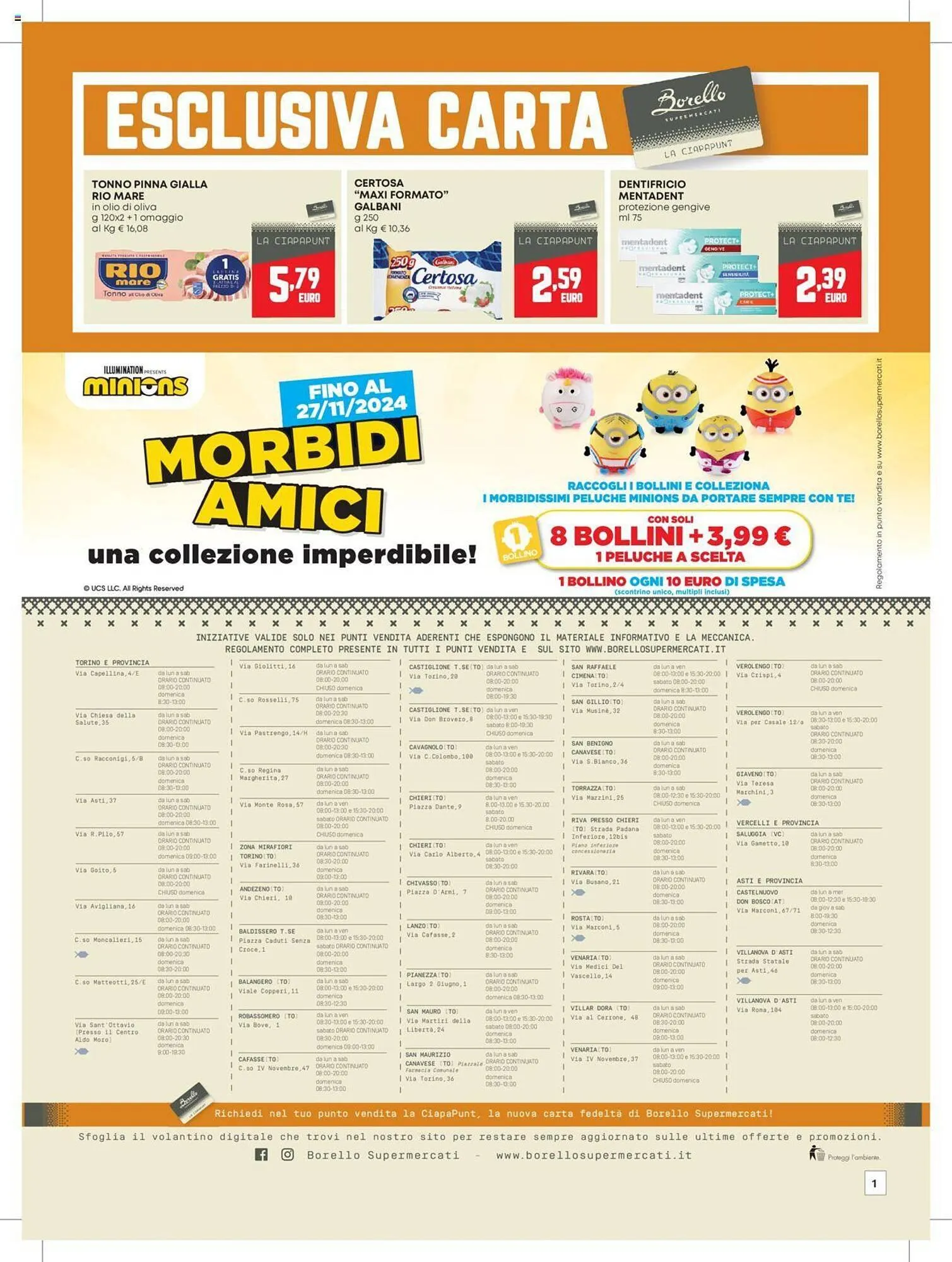 Volantino Borello Supermercati da 17 ottobre a 30 ottobre di 2024 - Pagina del volantino 12