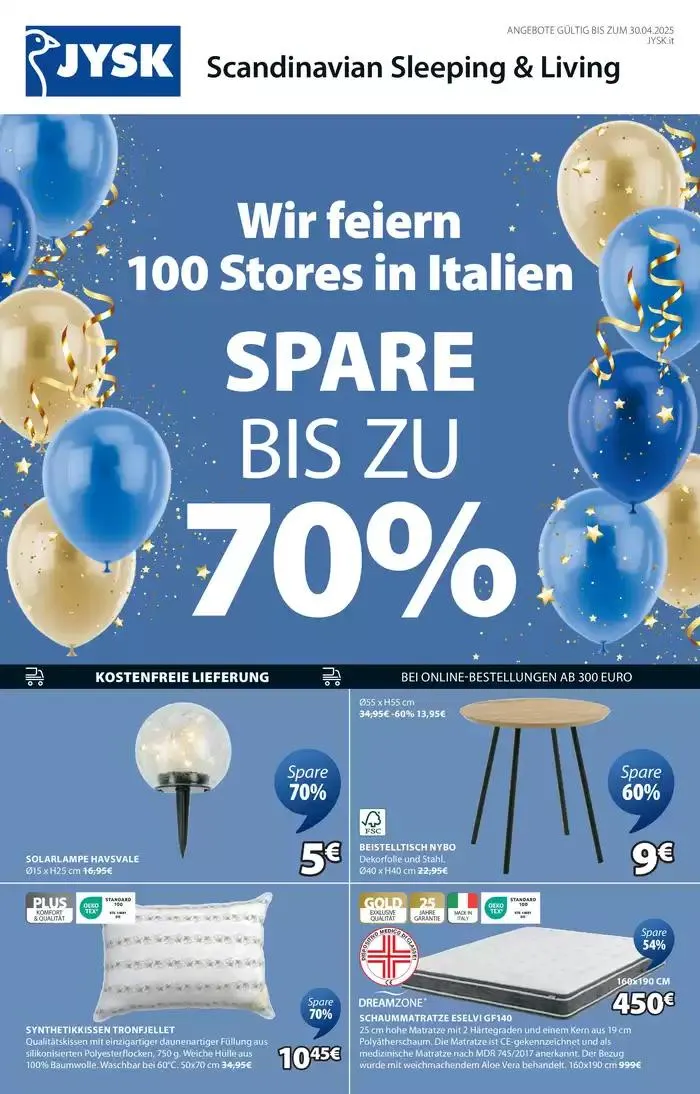 Wir feiern 100 Stores in Italien da 3 aprile a 30 aprile di 2025 - Pagina del volantino 1