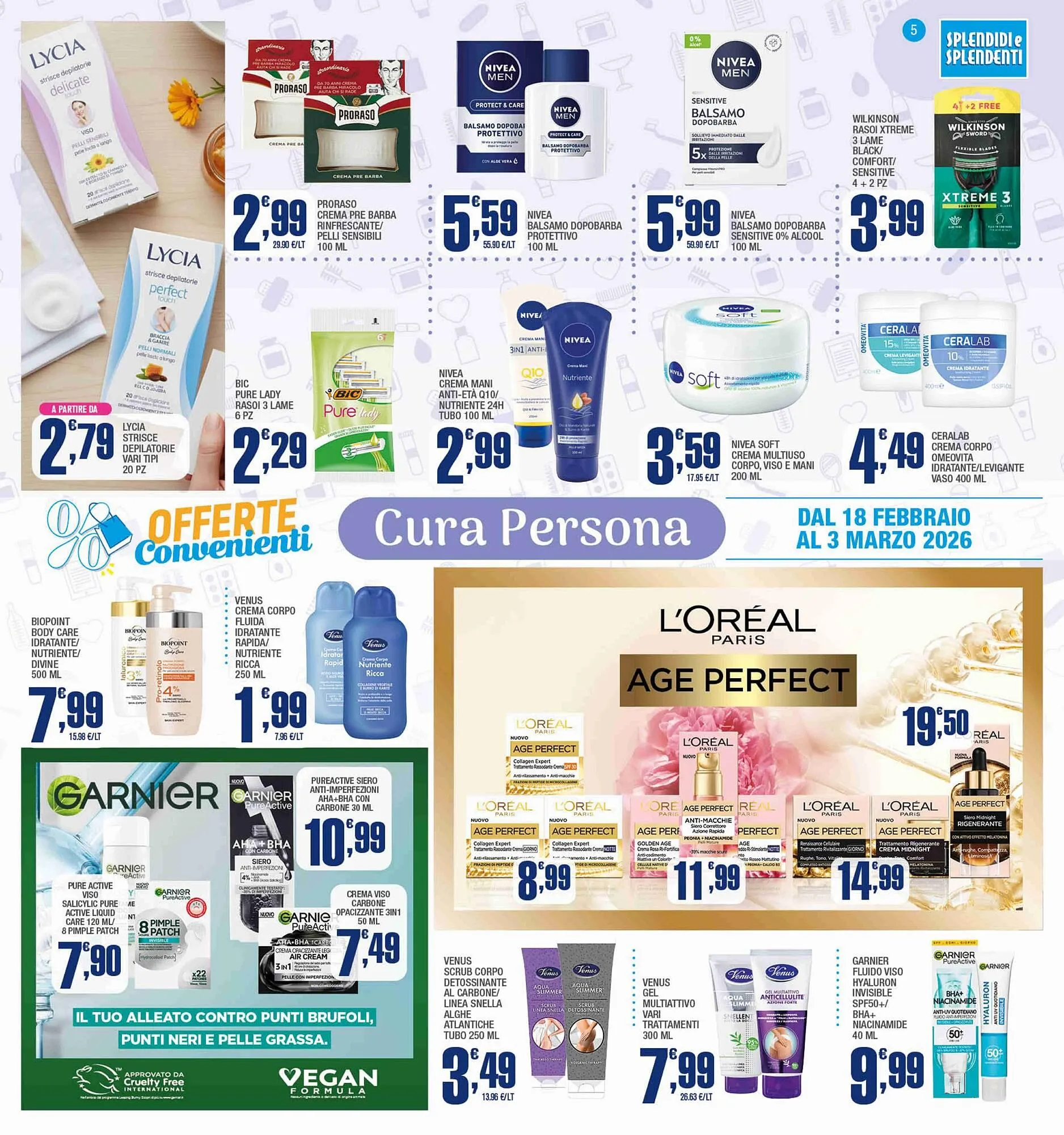 Volantino Splendidi e Splendenti da 18 febbraio a 3 marzo di 2026 - Pagina del volantino 5