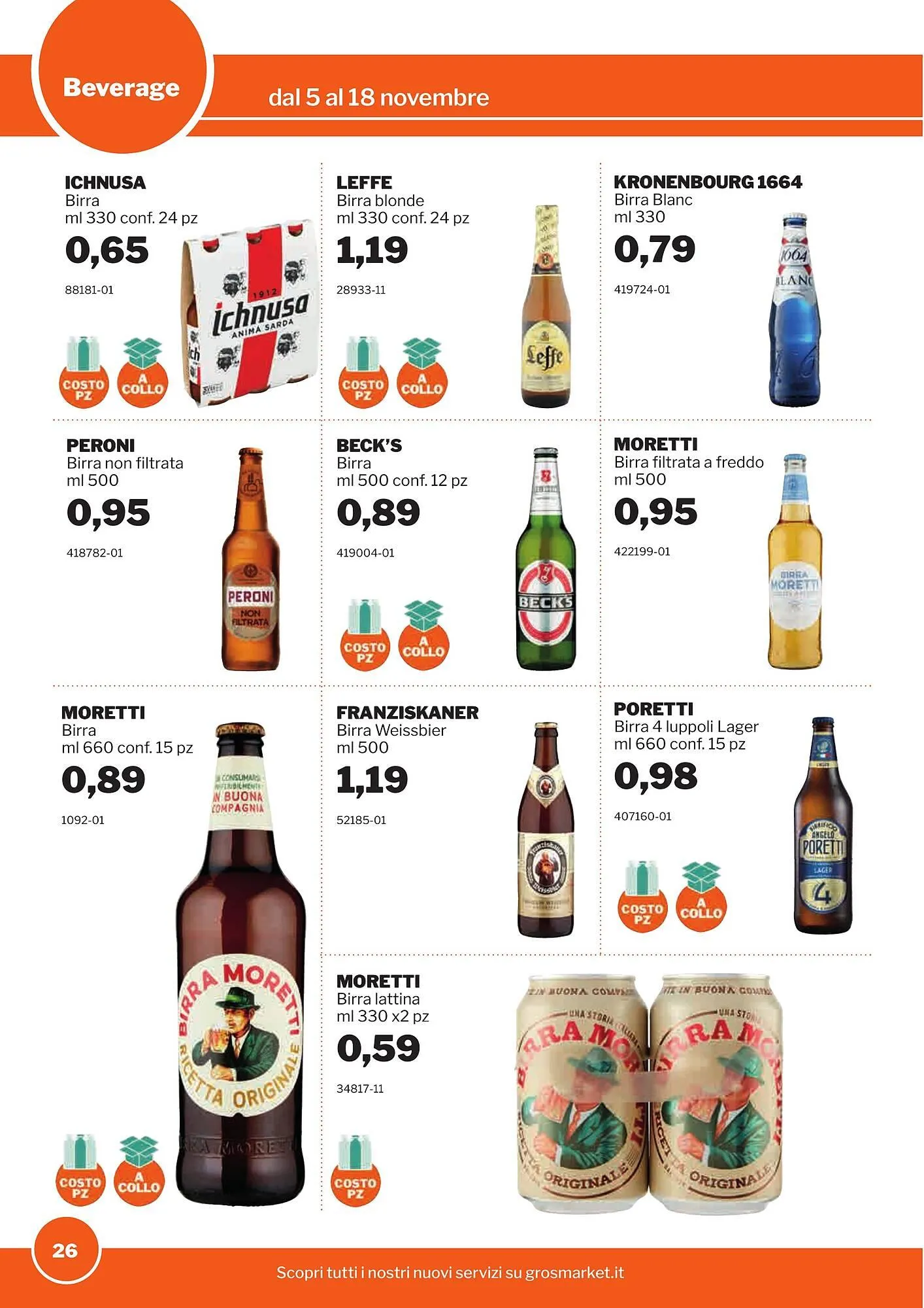 Volantino GrosMarket da 5 novembre a 18 novembre di 2025 - Pagina del volantino 26