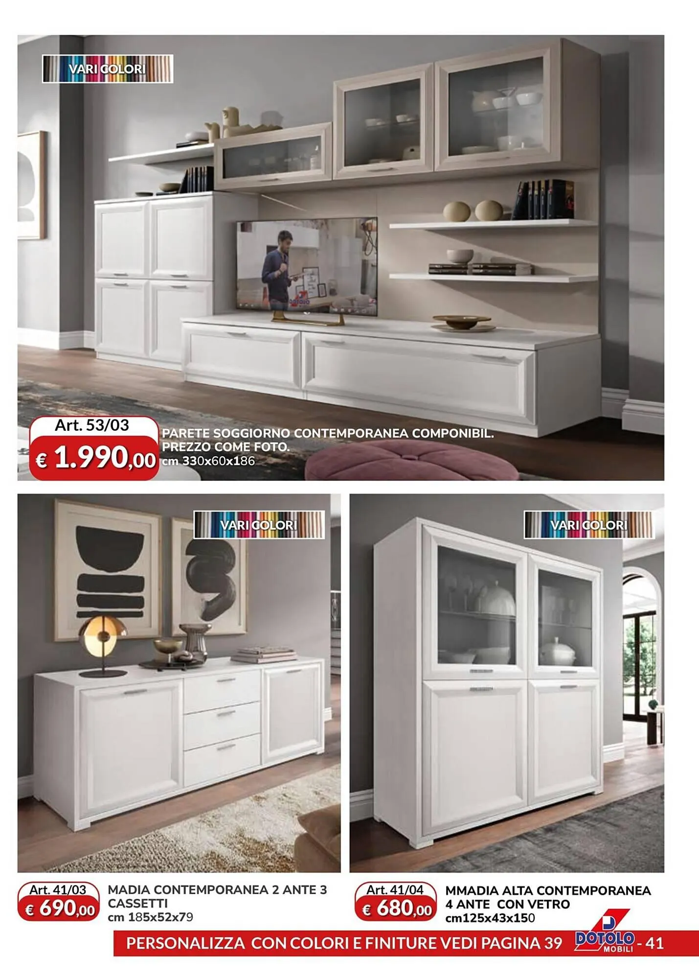 Volantino Dotolo Mobili da 12 luglio a 31 dicembre di 2024 - Pagina del volantino 41