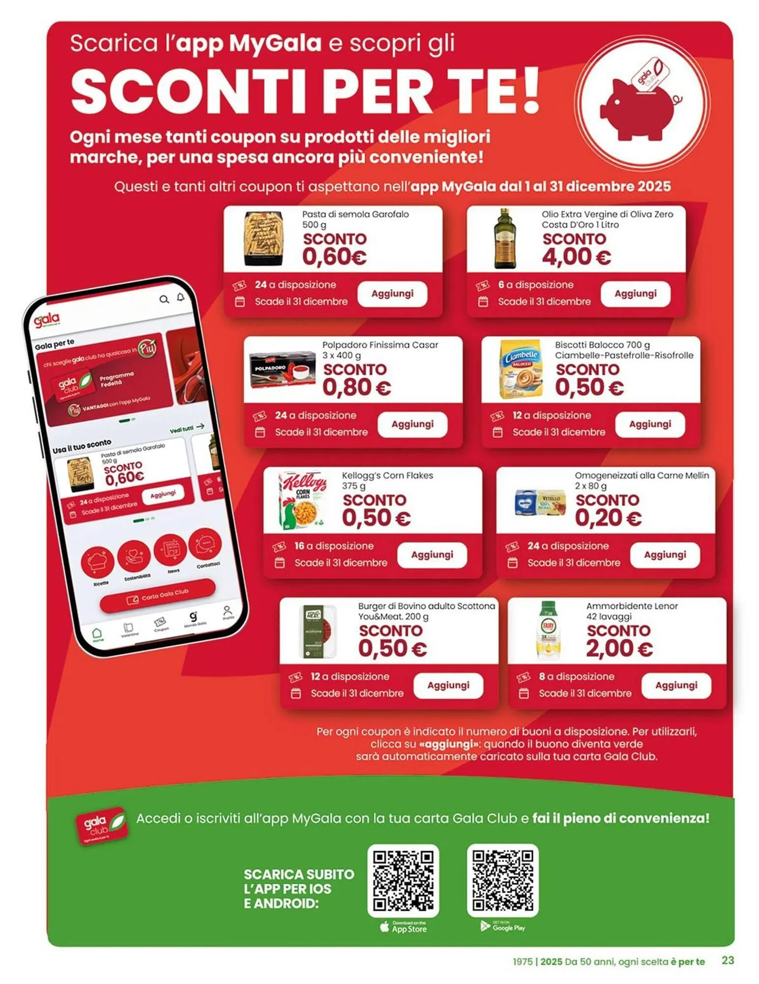 Volantino Gala Supermercati da 3 dicembre a 16 dicembre di 2025 - Pagina del volantino 23