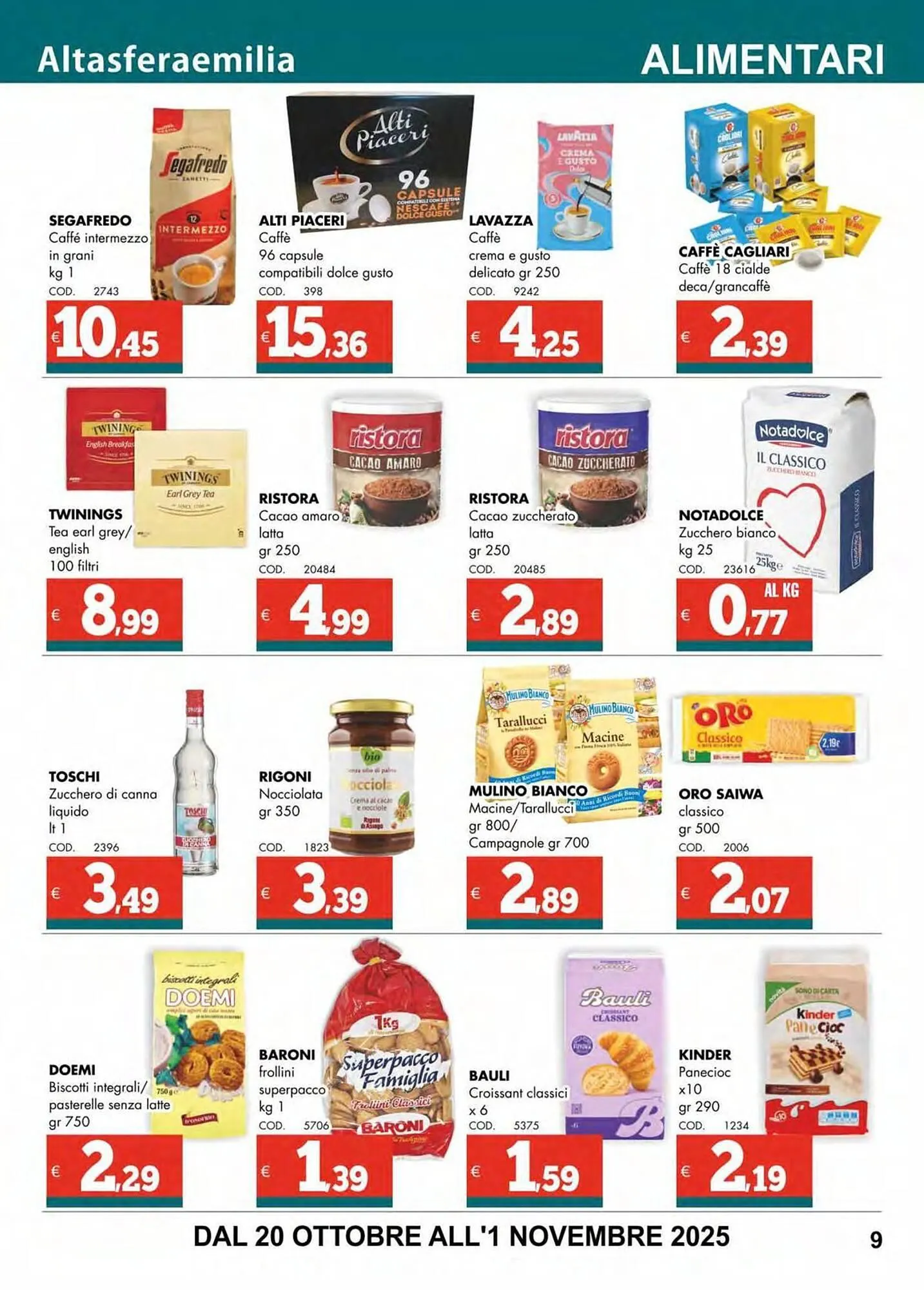 Volantino Altasfera da 20 ottobre a 1 novembre di 2025 - Pagina del volantino 9
