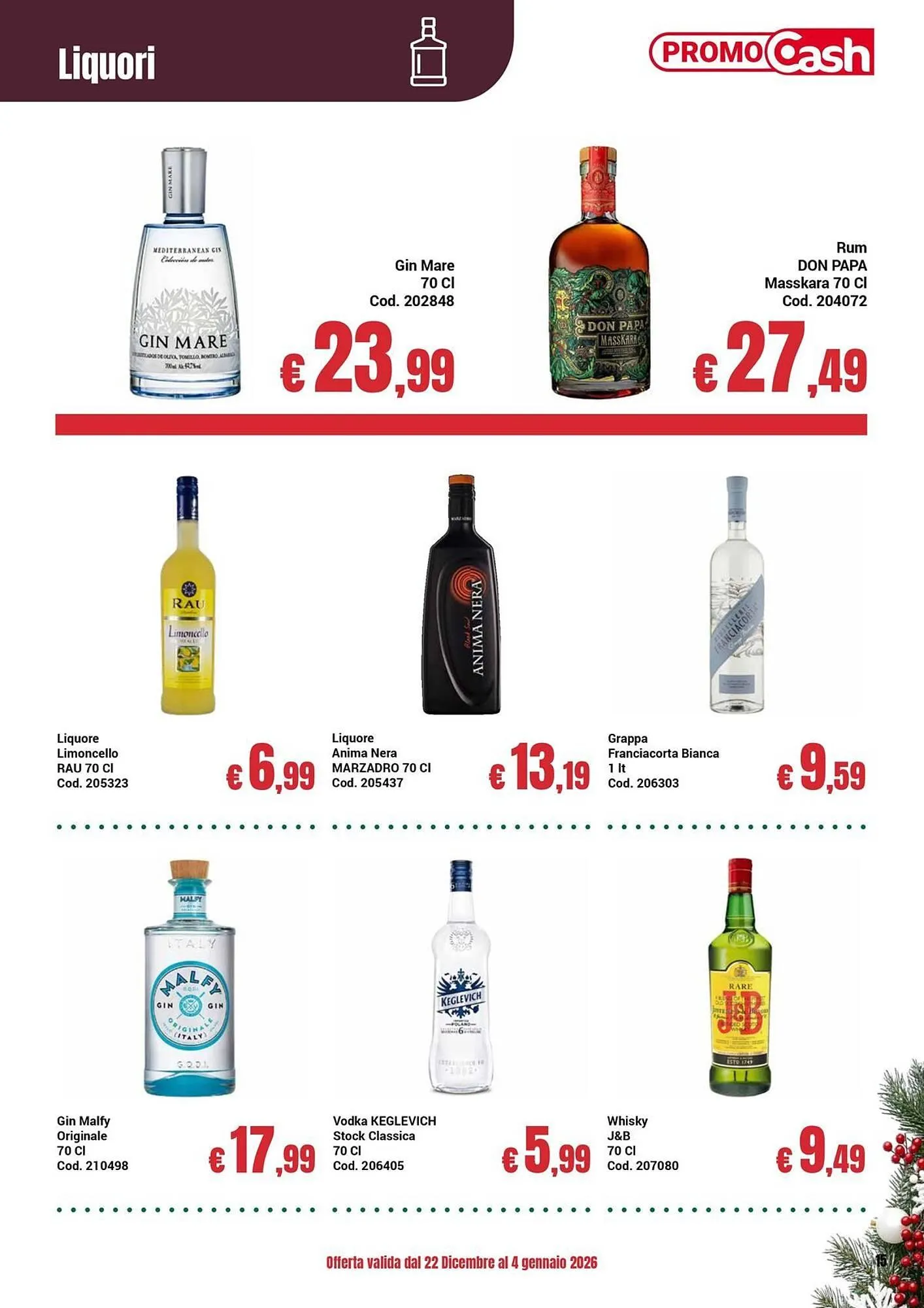 Volantino Centro Cash da 22 dicembre a 4 gennaio di 2026 - Pagina del volantino 15