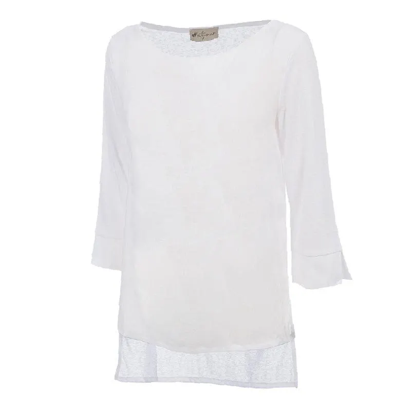 Maglia donna 3/4 lino