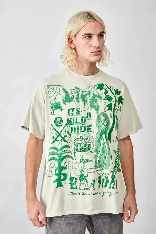 UO Ecru Wild Ride Maglietta