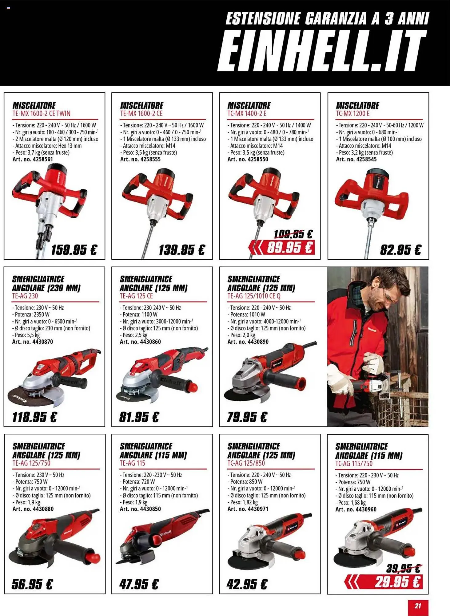 Volantino Einhell da 1 ottobre a 31 gennaio di 2026 - Pagina del volantino 21