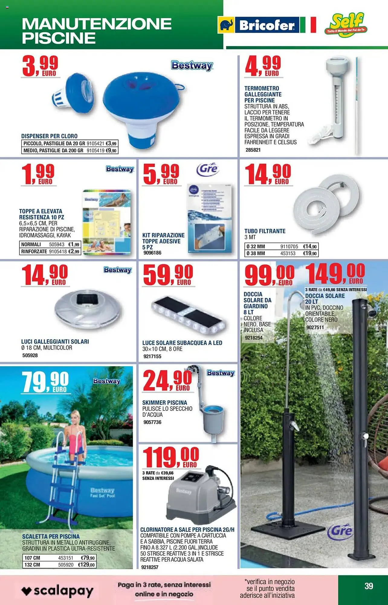 Volantino Bricofer da 27 maggio a 30 settembre di 2025 - Pagina del volantino 39