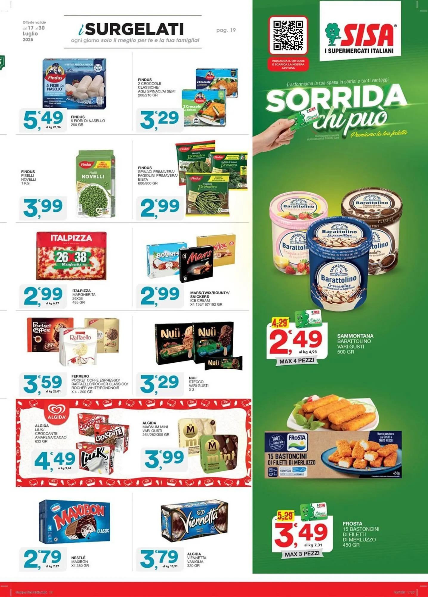 Volantino Sisa da 17 luglio a 30 luglio di 2025 - Pagina del volantino 19