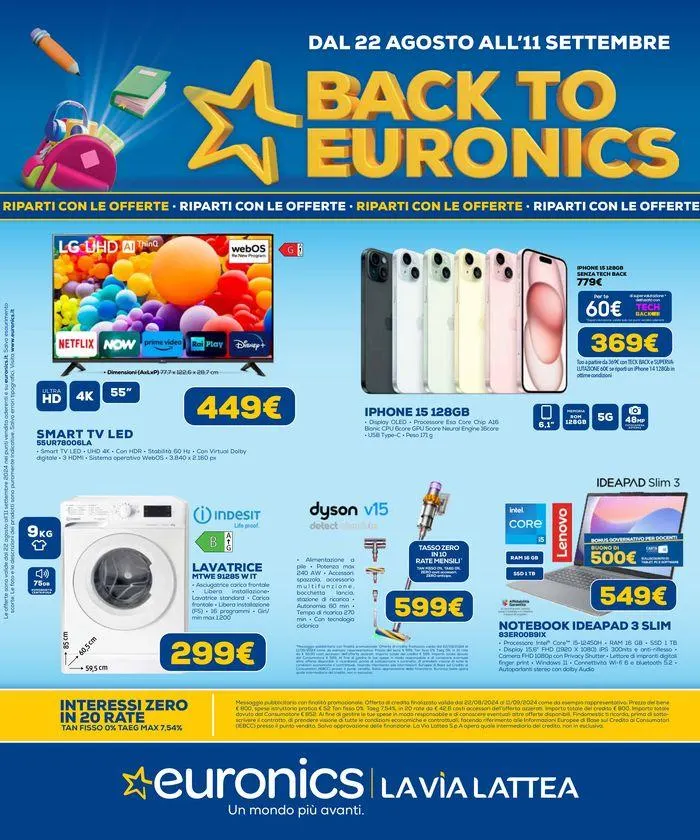 Back to Euronics da 22 agosto a 11 settembre di 2024 - Pagina del volantino 1