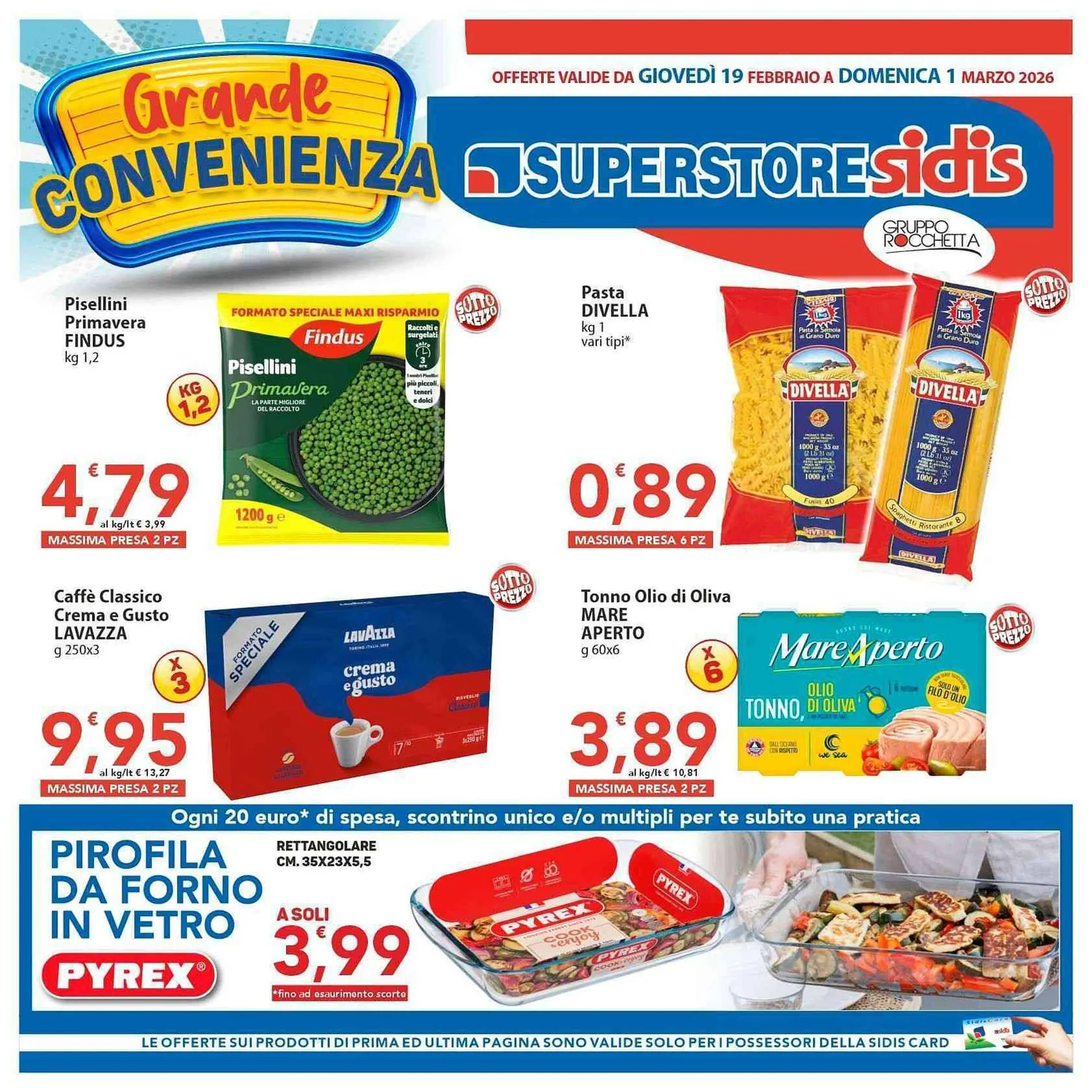 Volantino Sidis da 19 febbraio a 1 marzo di 2026 - Pagina del volantino 1