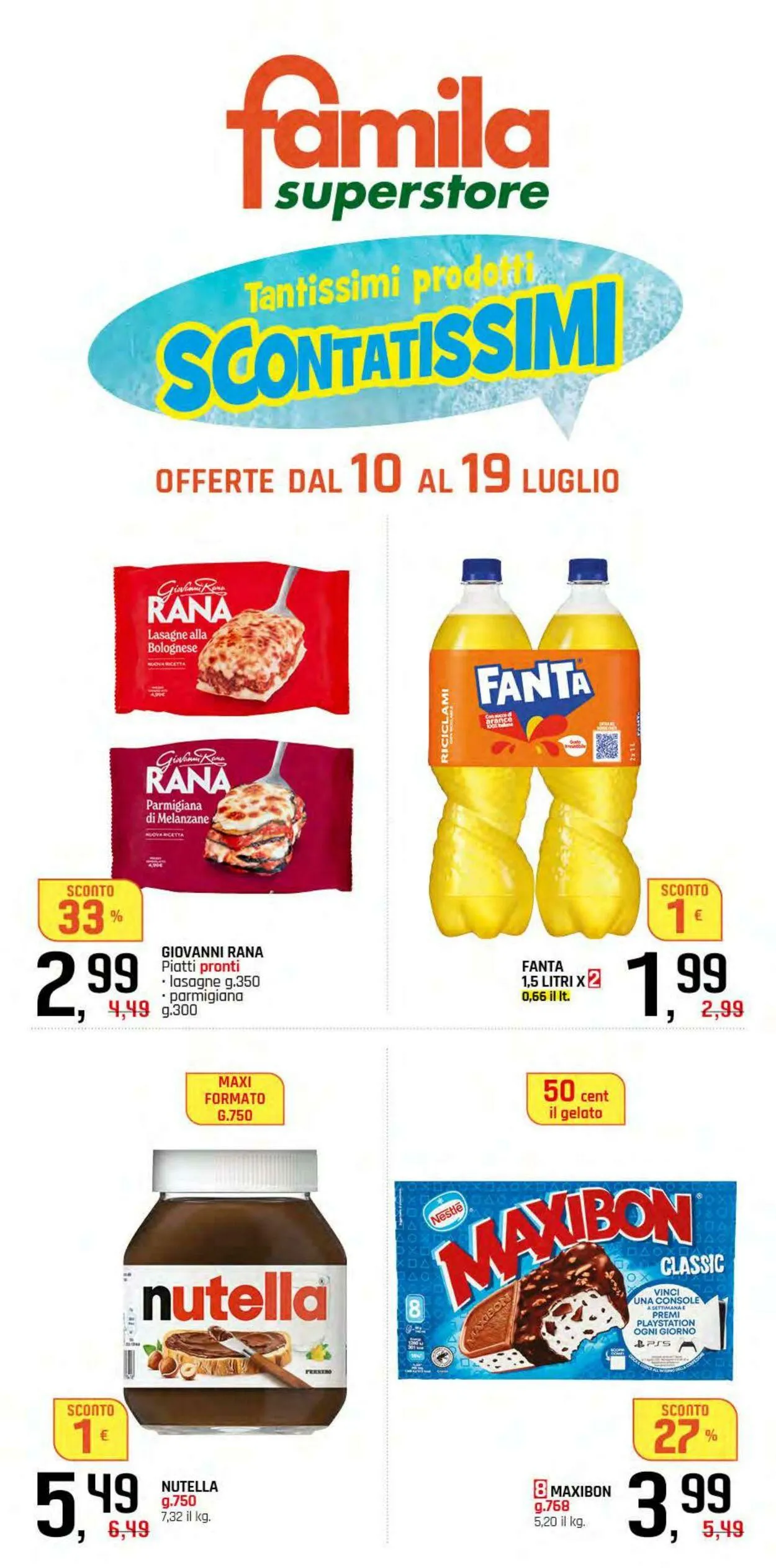 Famila Volantino attuale da 10 luglio a 19 luglio di 2025 - Pagina del volantino 1