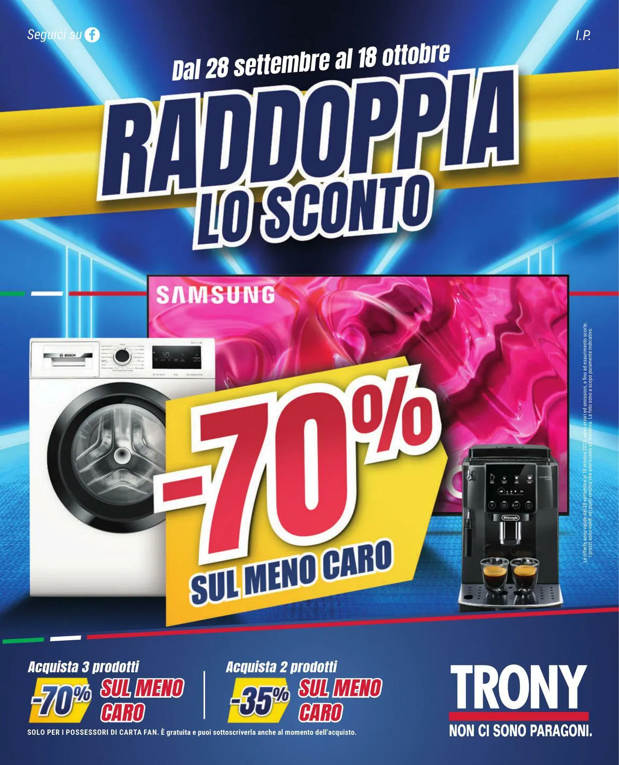 Trony - Roma Volantino attuale da 28 settembre a 18 ottobre di 2023 - Pagina del volantino 1
