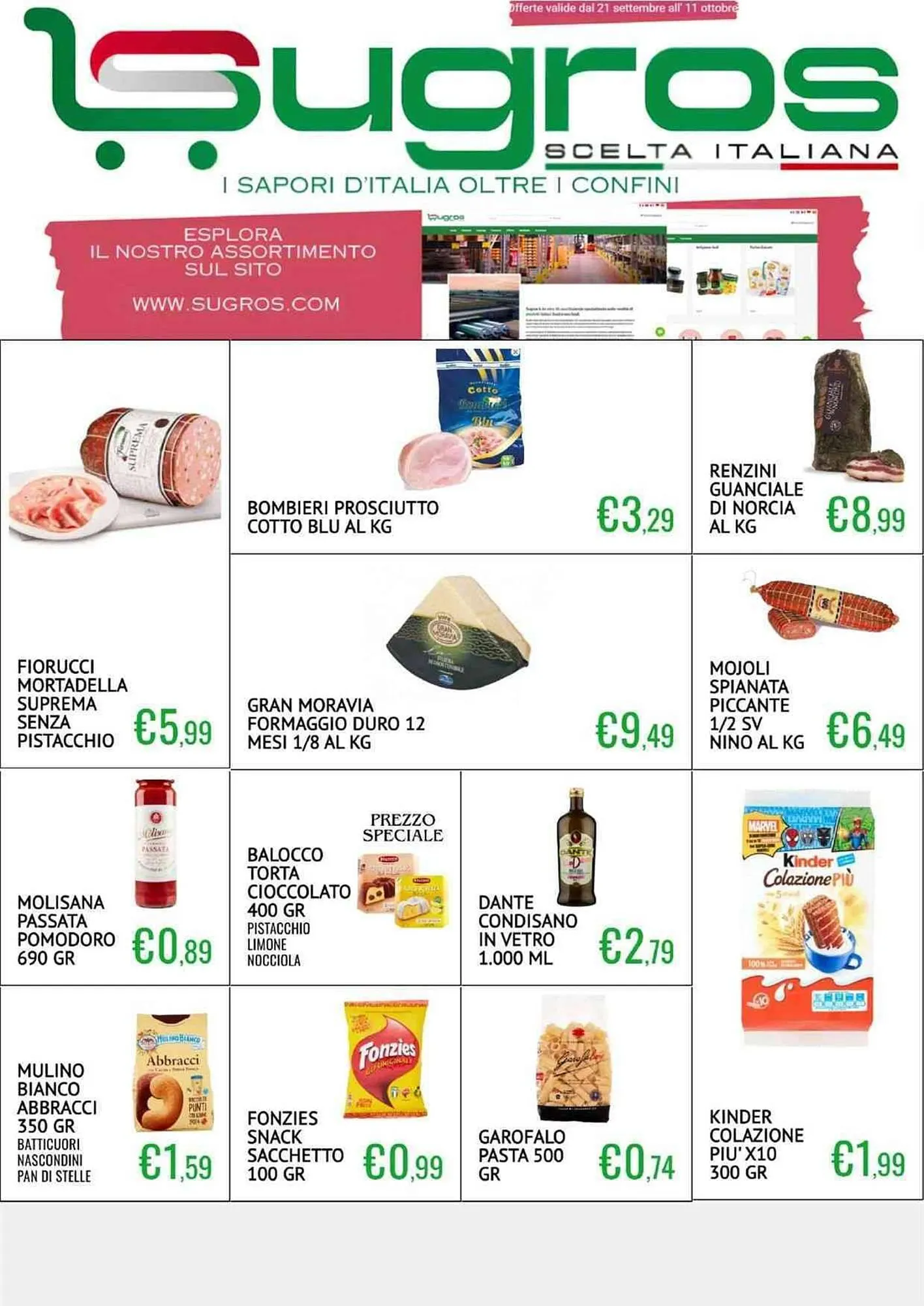 Volantino Sugros da 22 settembre a 11 ottobre di 2025 - Pagina del volantino 1