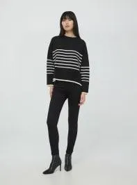 Pantaloni skinny push up Nero