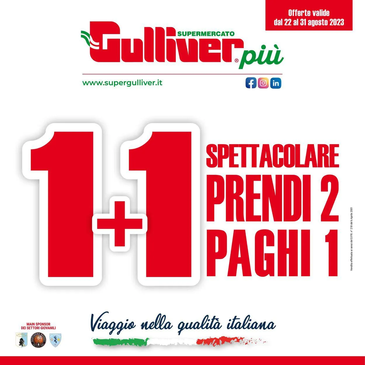 Gulliver Volantino attuale da 22 agosto a 31 agosto di 2023 - Pagina del volantino 1