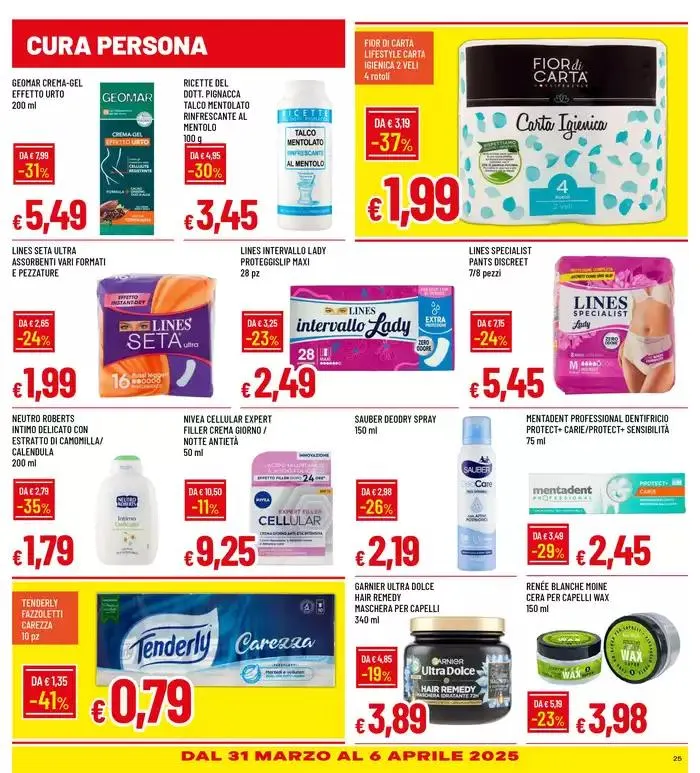 GALASSIA BUONO SPESA 20% + GRANDI MARCHE SC.FINO 50% da 26 marzo a 6 aprile di 2025 - Pagina del volantino 25