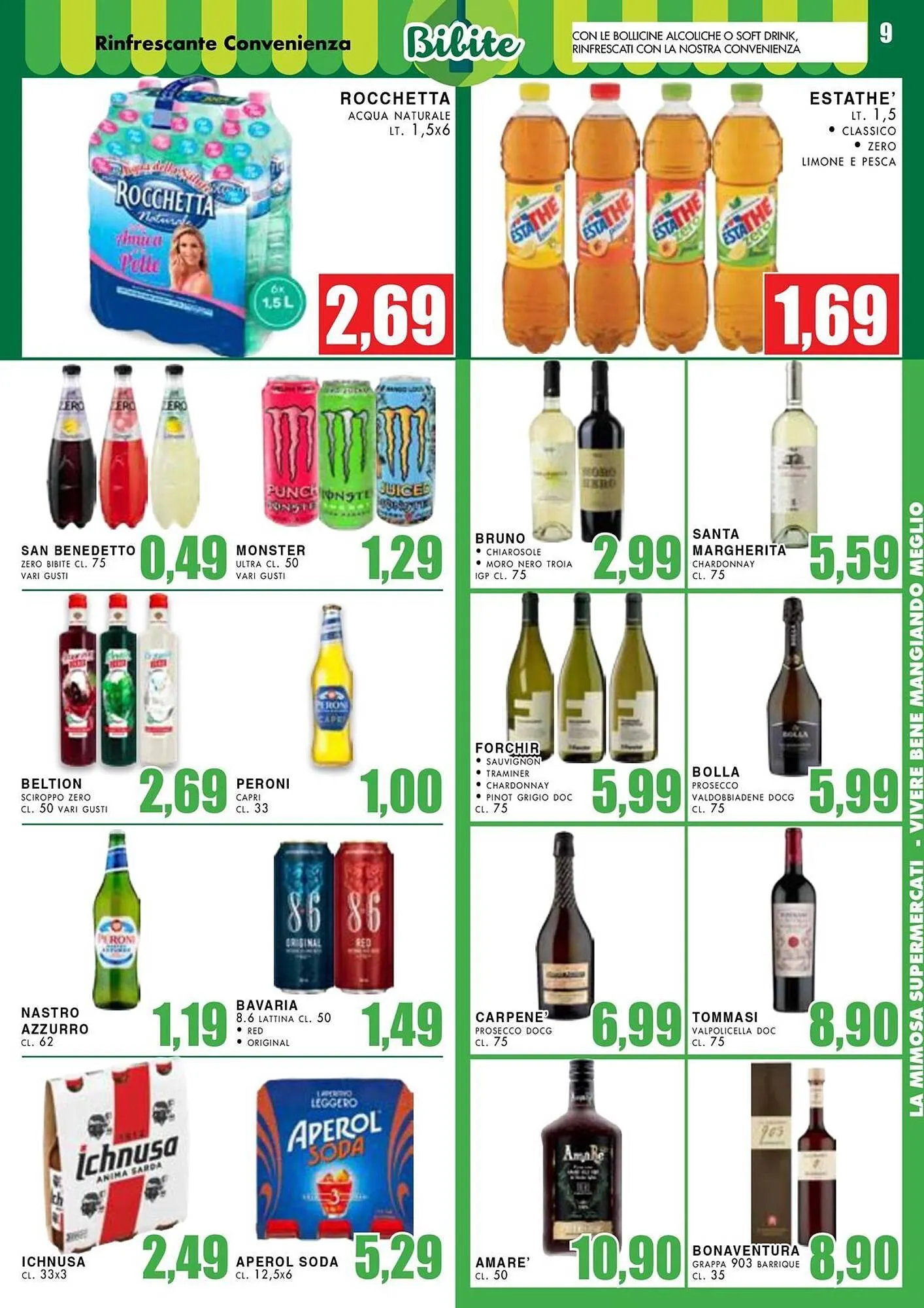 Volantino La Mimosa Supermercati da 13 maggio a 26 maggio di 2024 - Pagina del volantino 9