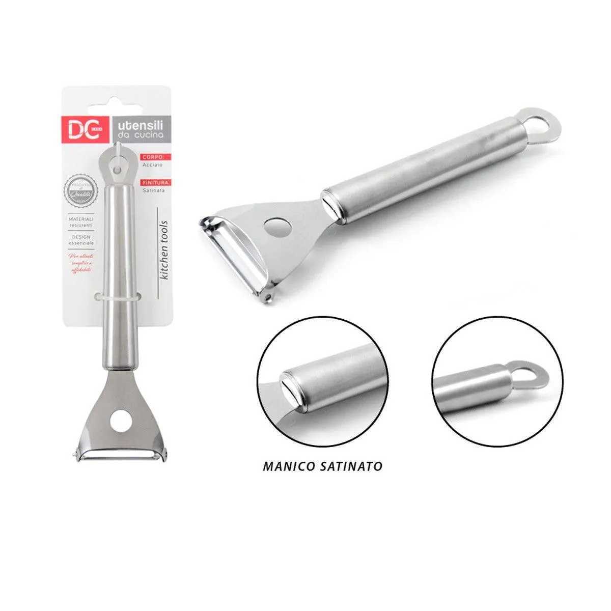 Dc - Potato Peeler Steel Satin Finish 19X5.5Cm